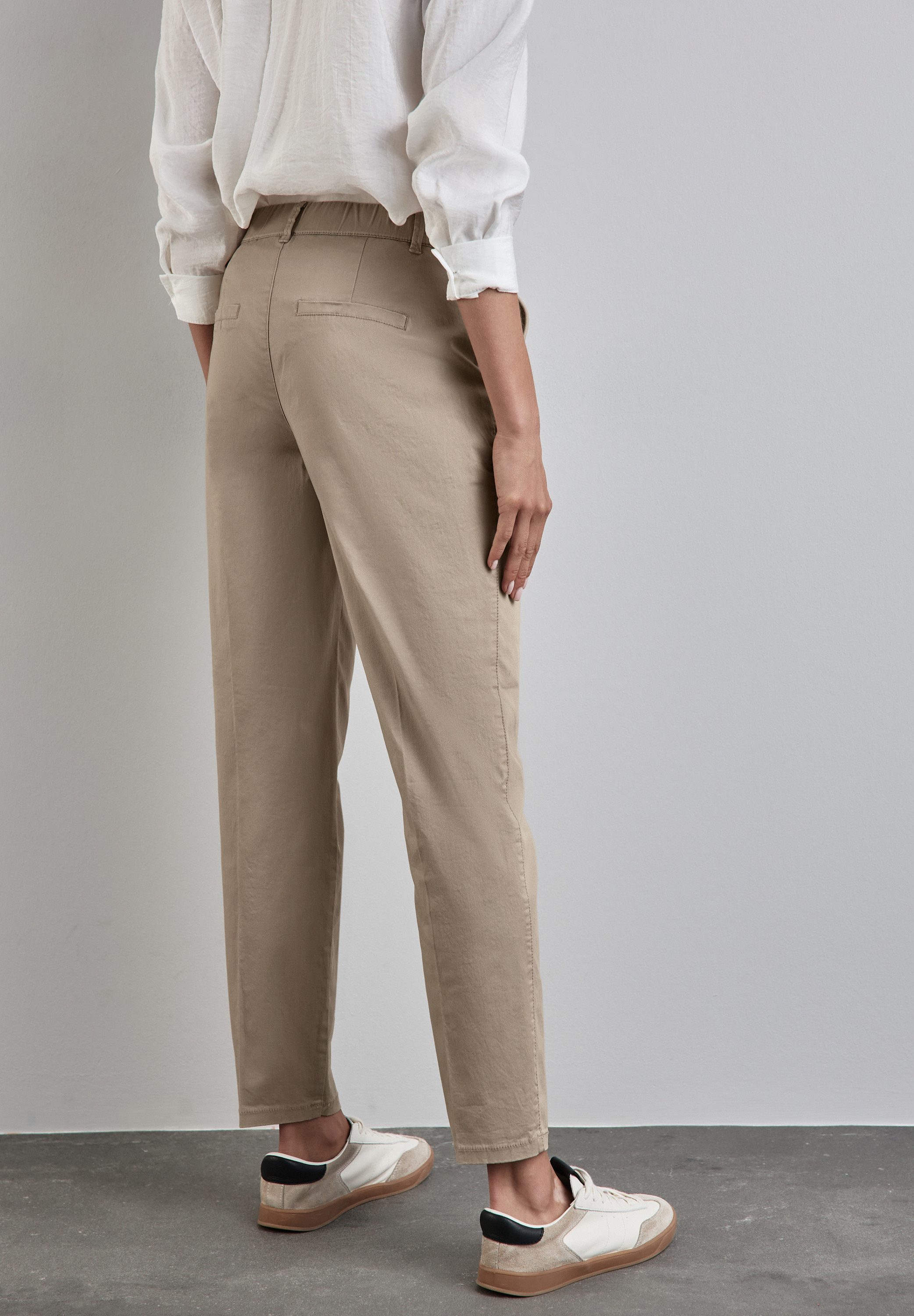 STREET ONE Chino met persplooien