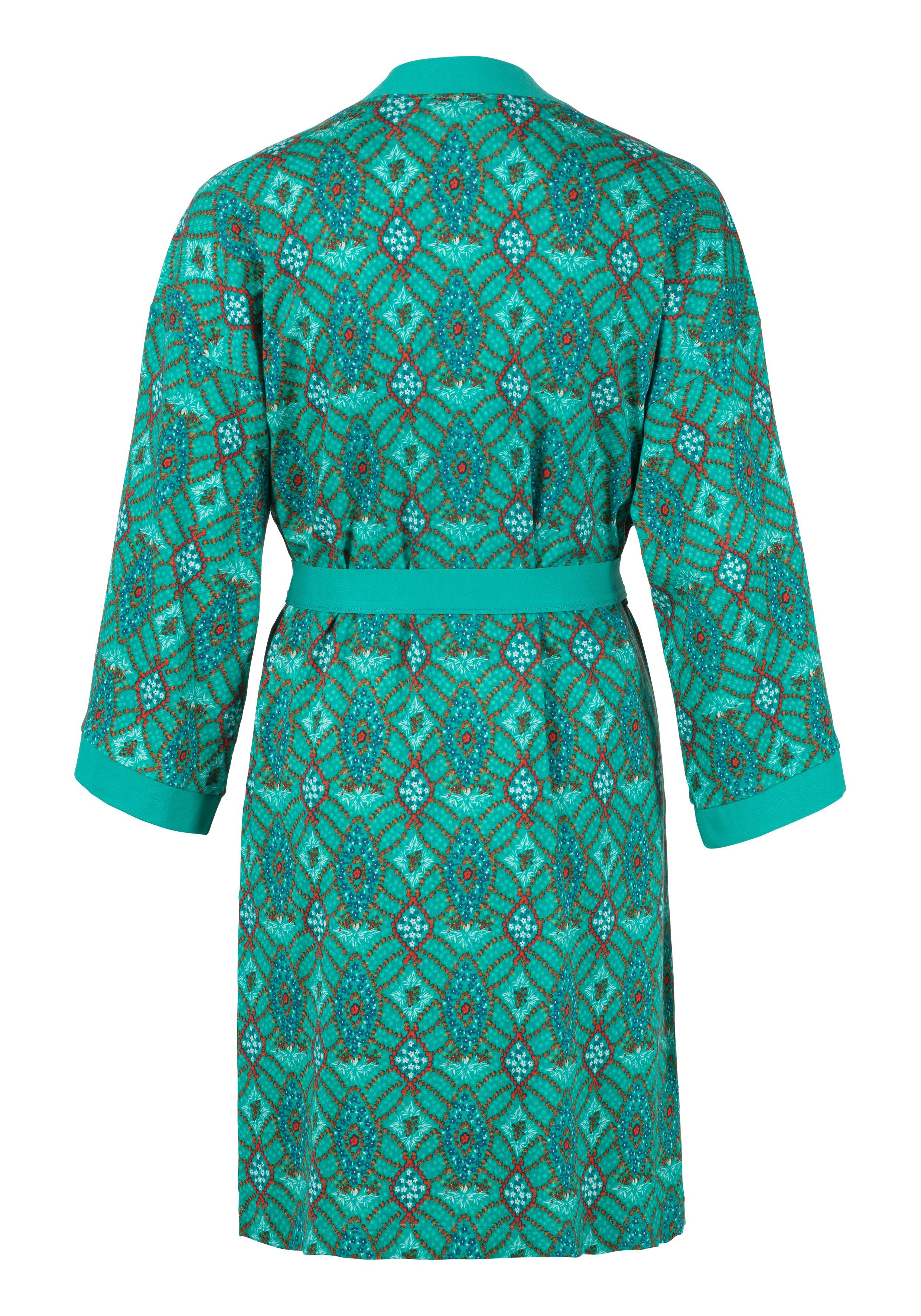 s.Oliver RED LABEL Beachwear Kimono met ornamentprint die gestrikt kan worden