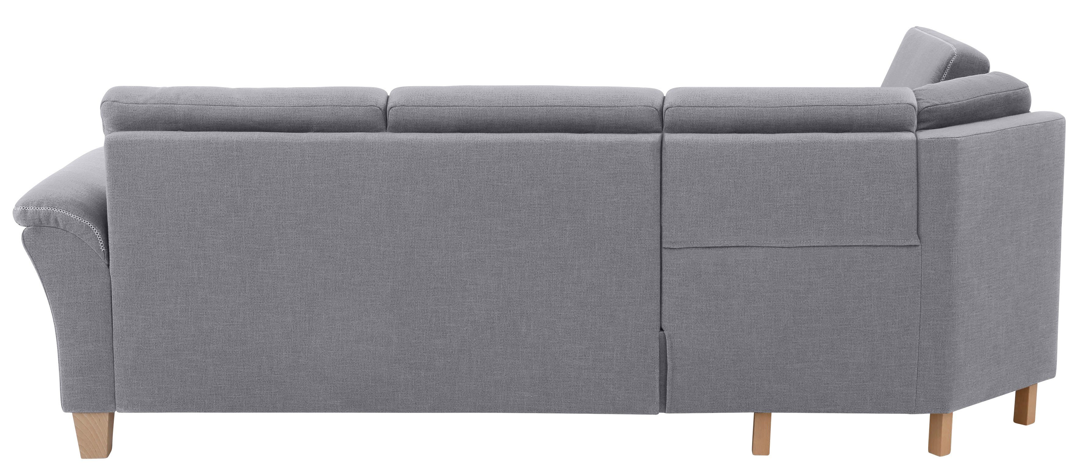 Home affaire Hoekbank Soleo L-model comfortabel door trapezehoek met relaxfunctie, ook met slaapfunctie