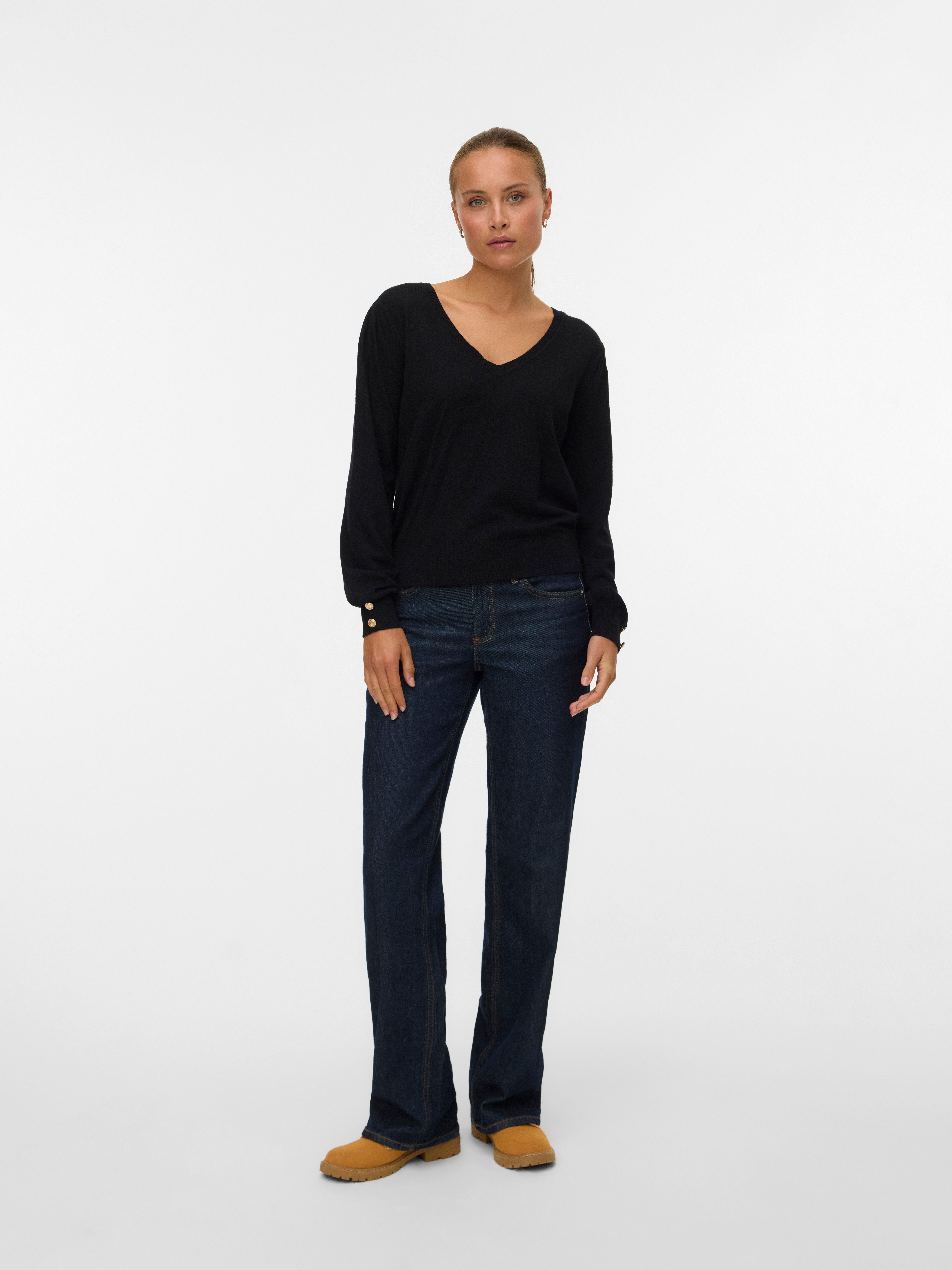 Vero Moda Trui met V-hals VMHOLLYKARIS LS V-NECK PULLOVER GA BOO