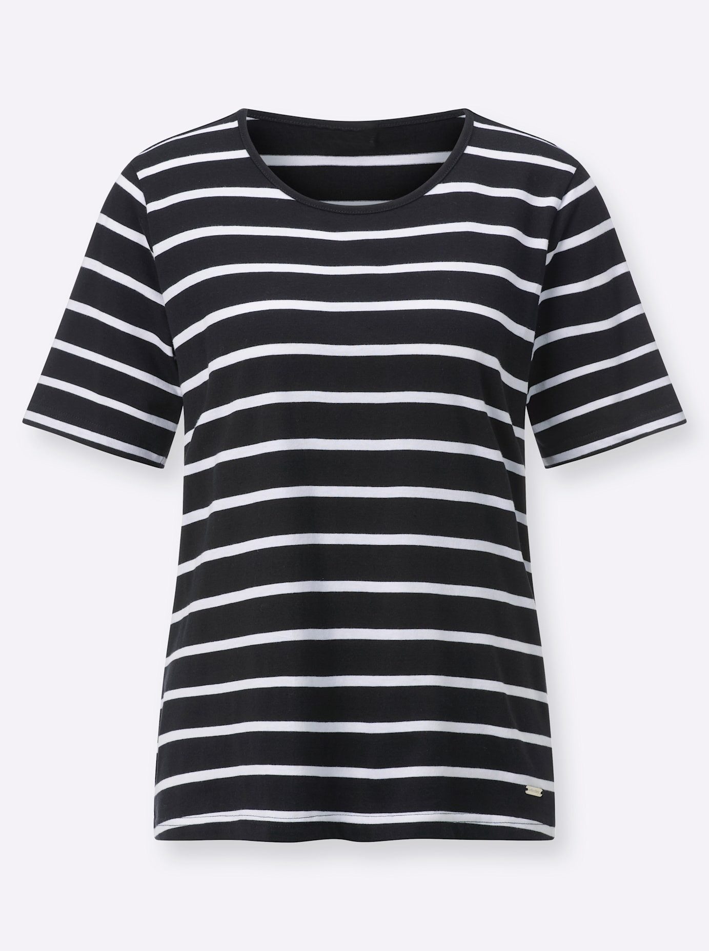 Casual Looks Shirt met korte mouwen Gestreept shirt (1-delig)