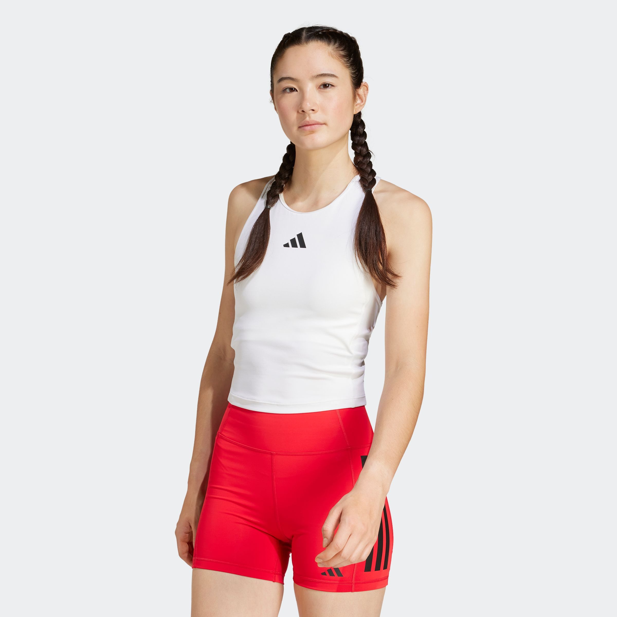 adidas Performance Tanktop BRA TANK 3S dames tanktops maat M wit