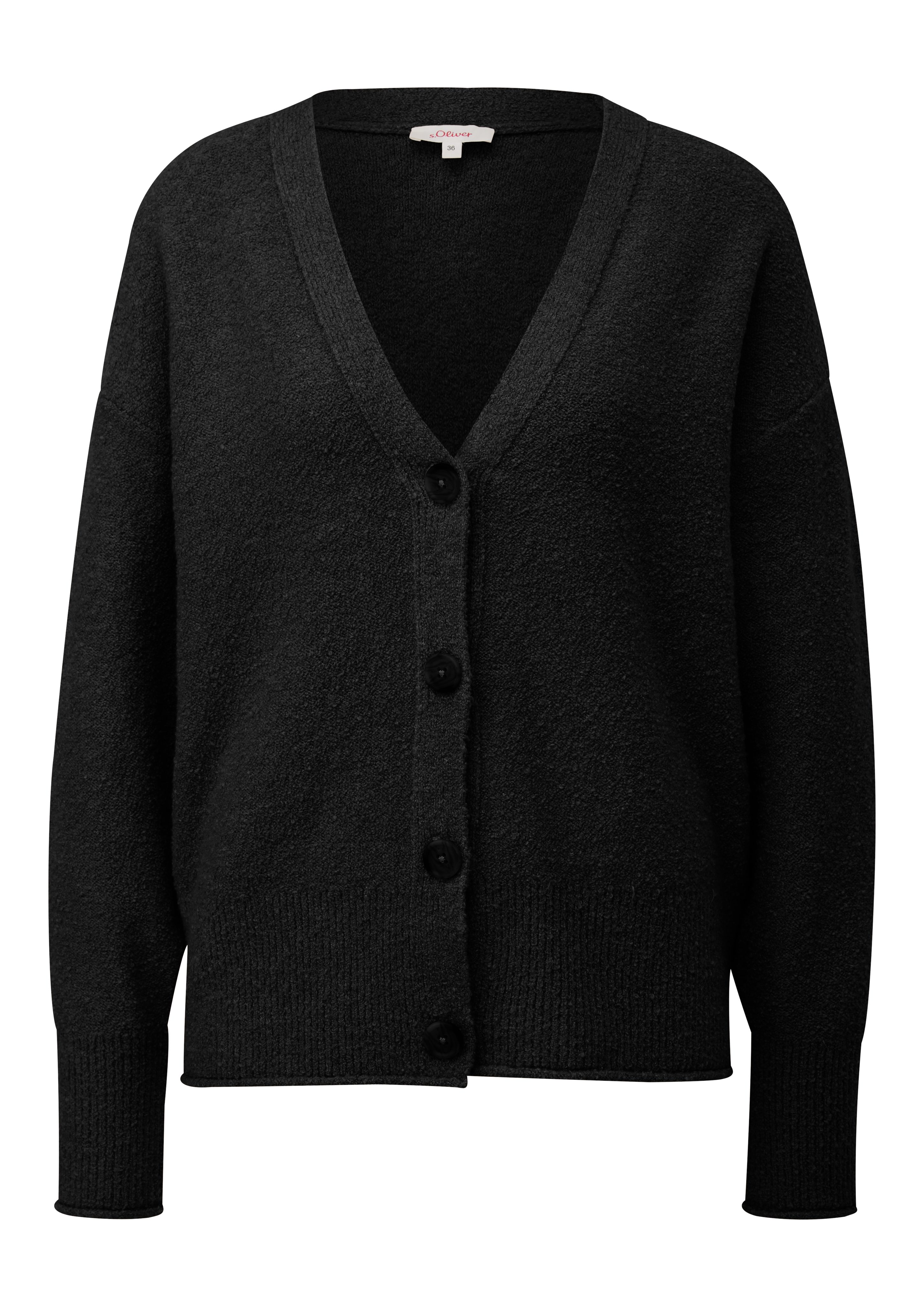 s.Oliver Vest met v-hals en knoopsluiting