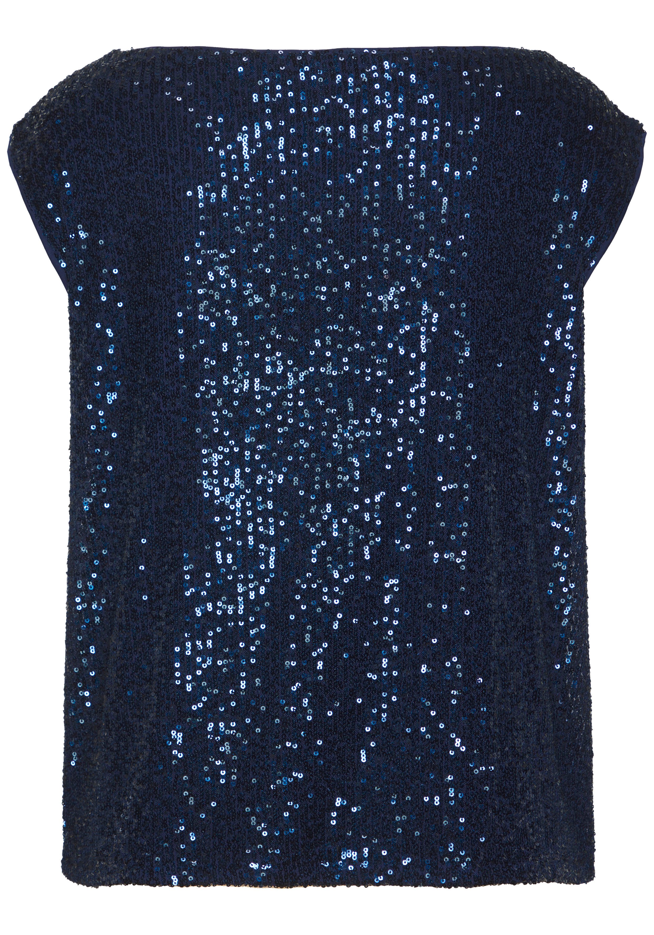 Lascana Shirt met pailletten met brede bandjes, partytop, feestelijk