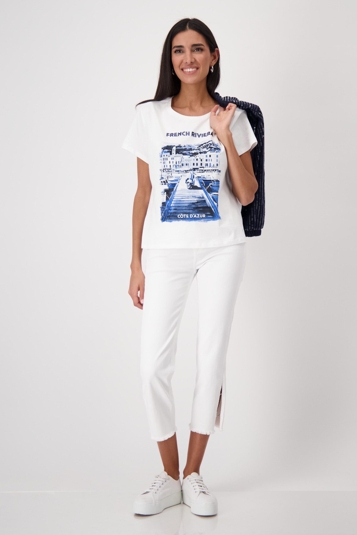 Monari Shirt met ronde hals Met een ronde hals
