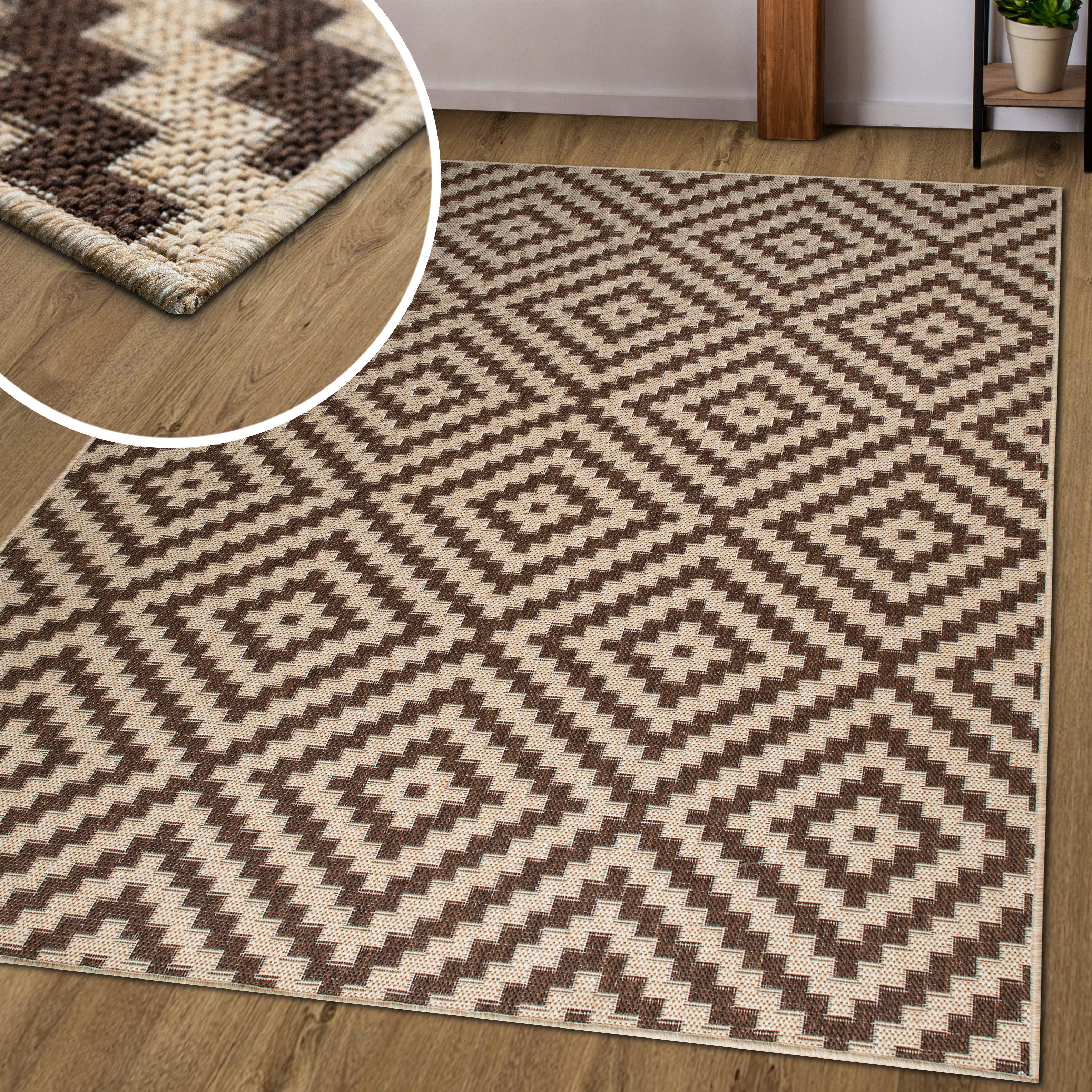 my home Vloerkleed Cordoba is ook als loper verkrijgbaar Geschikt voor binnen en buiten, sisal-look, weerbestendig & uv-bestendig, boho