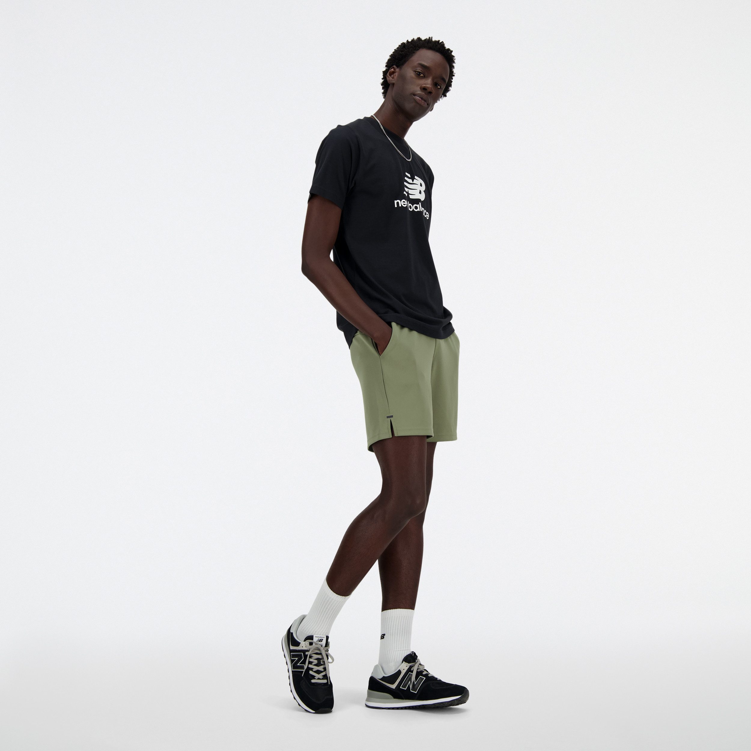 New Balance T-shirt Sport Essentials logo T-shirt NB NAVY