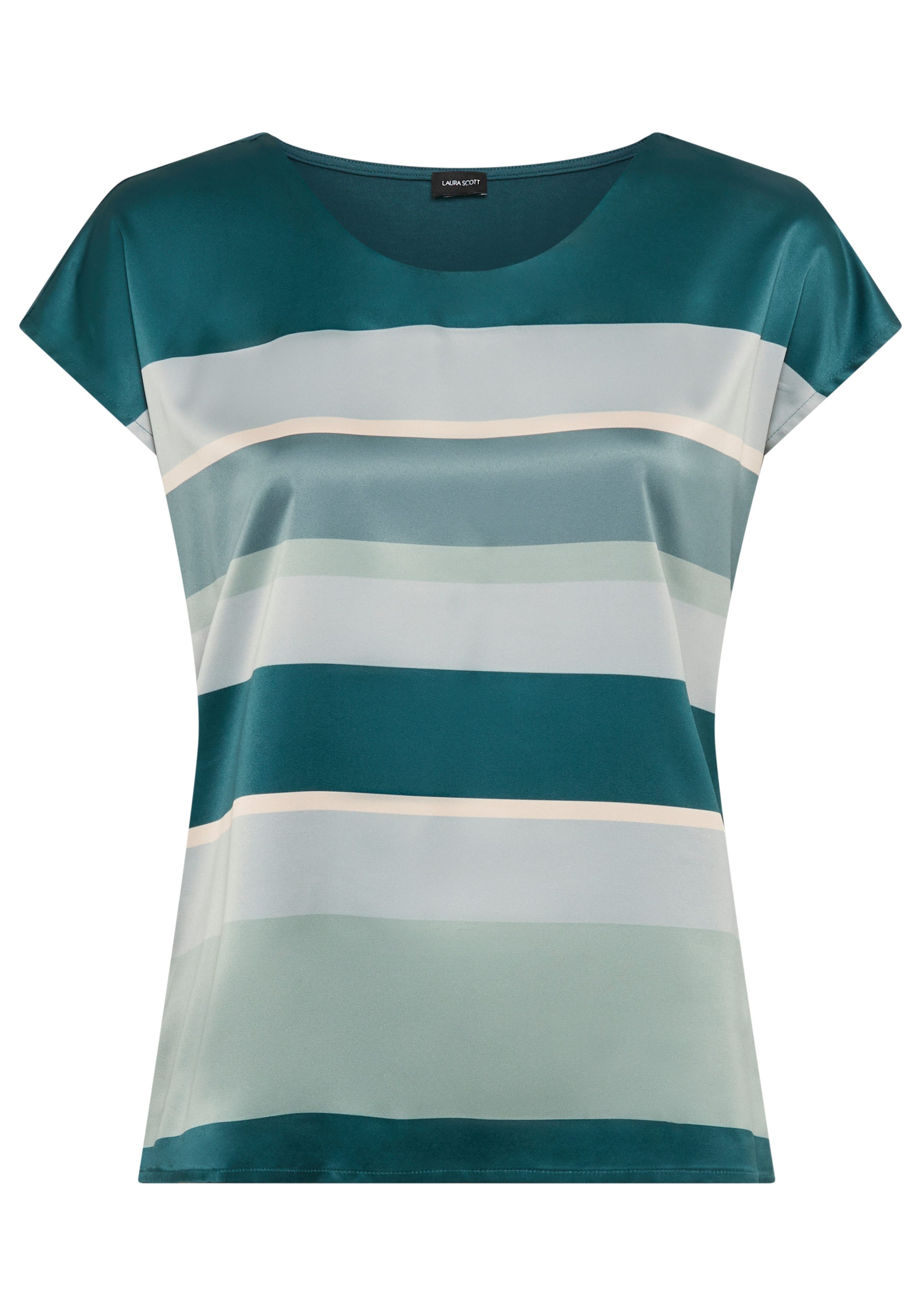 Laura Scott Shirtblouse in modieus streepdesign - nieuwe kleuren