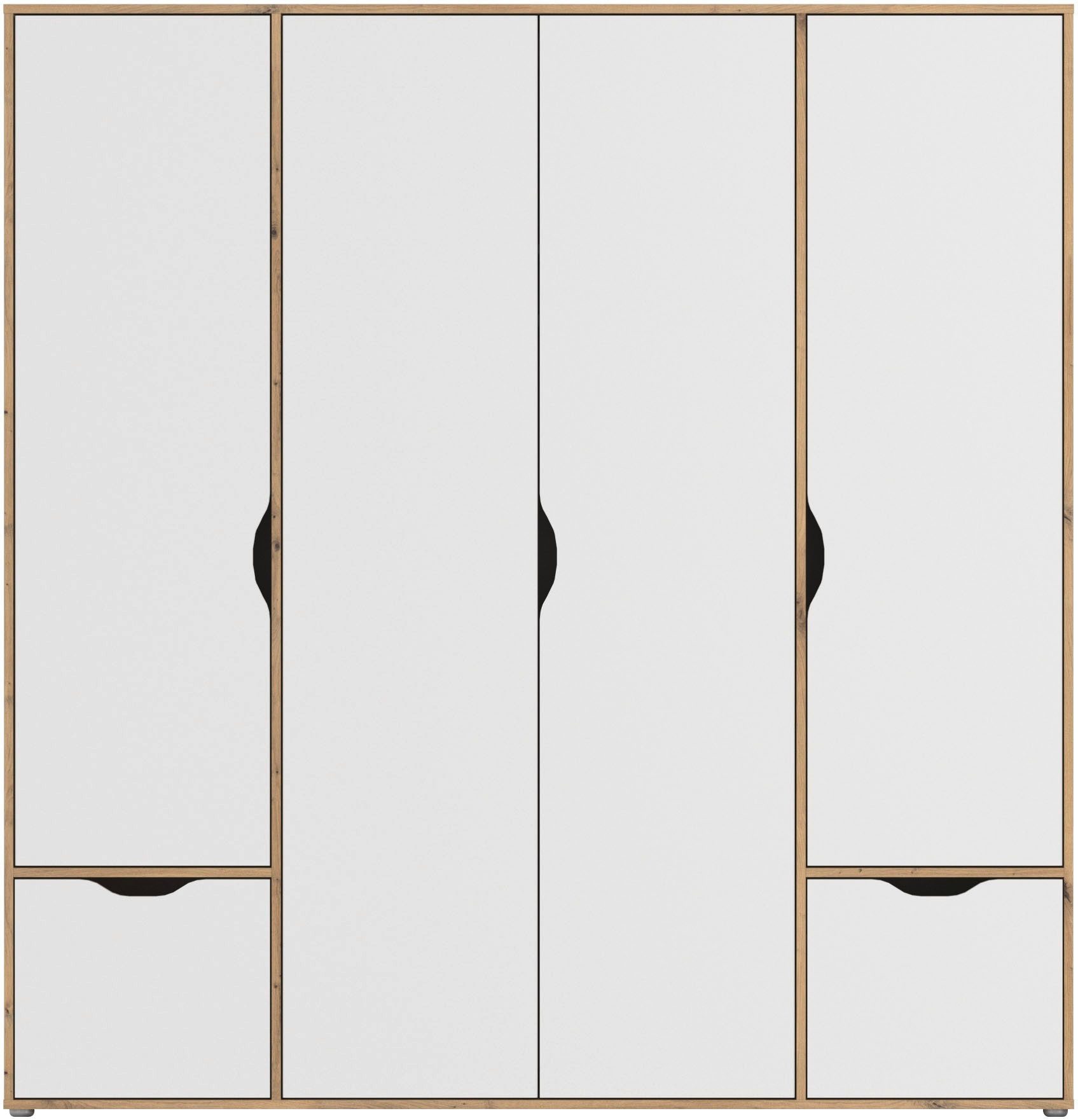 rauch Draaideurkast Kledingkast Kast Garderobe Wasmand NARAI met Laden Greefaansluitingen voor een greeploze look TOPSELLER MADE IN GERMANY