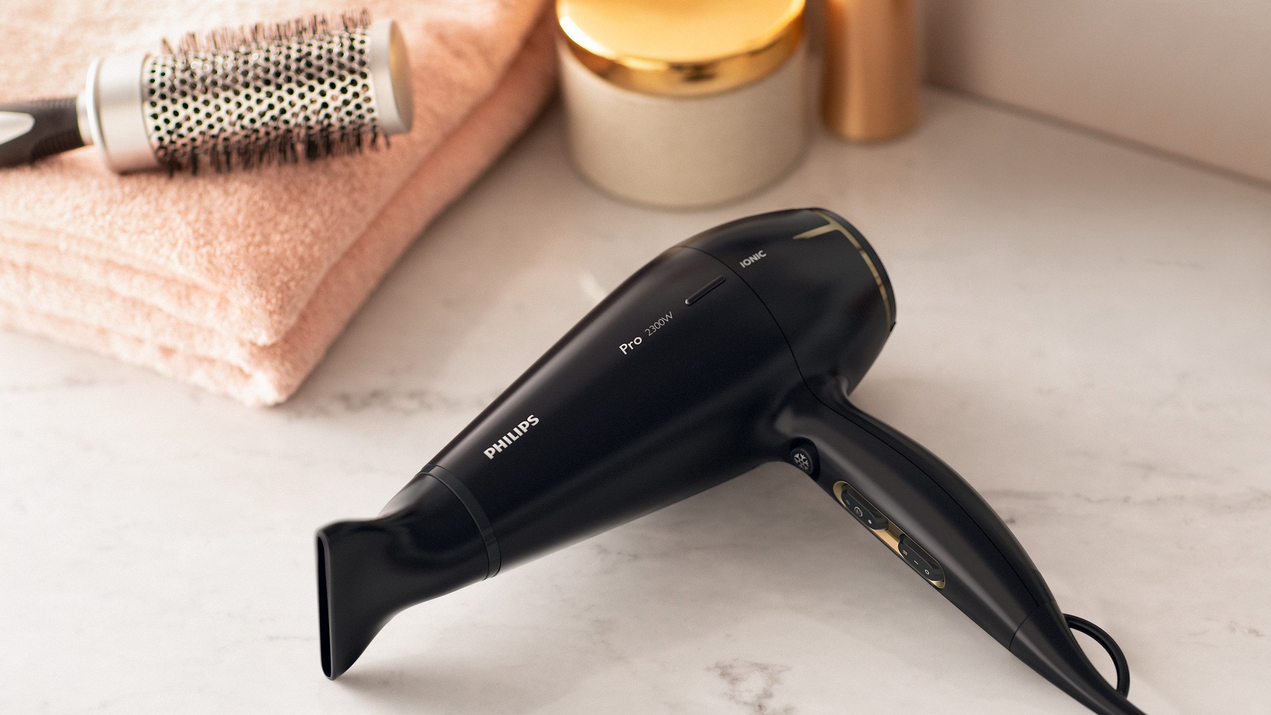 Philips Haardroger Prestige Pro HPS920/00 met thermoprotect instelling, 6 warmte- en snelheidsinstellingen