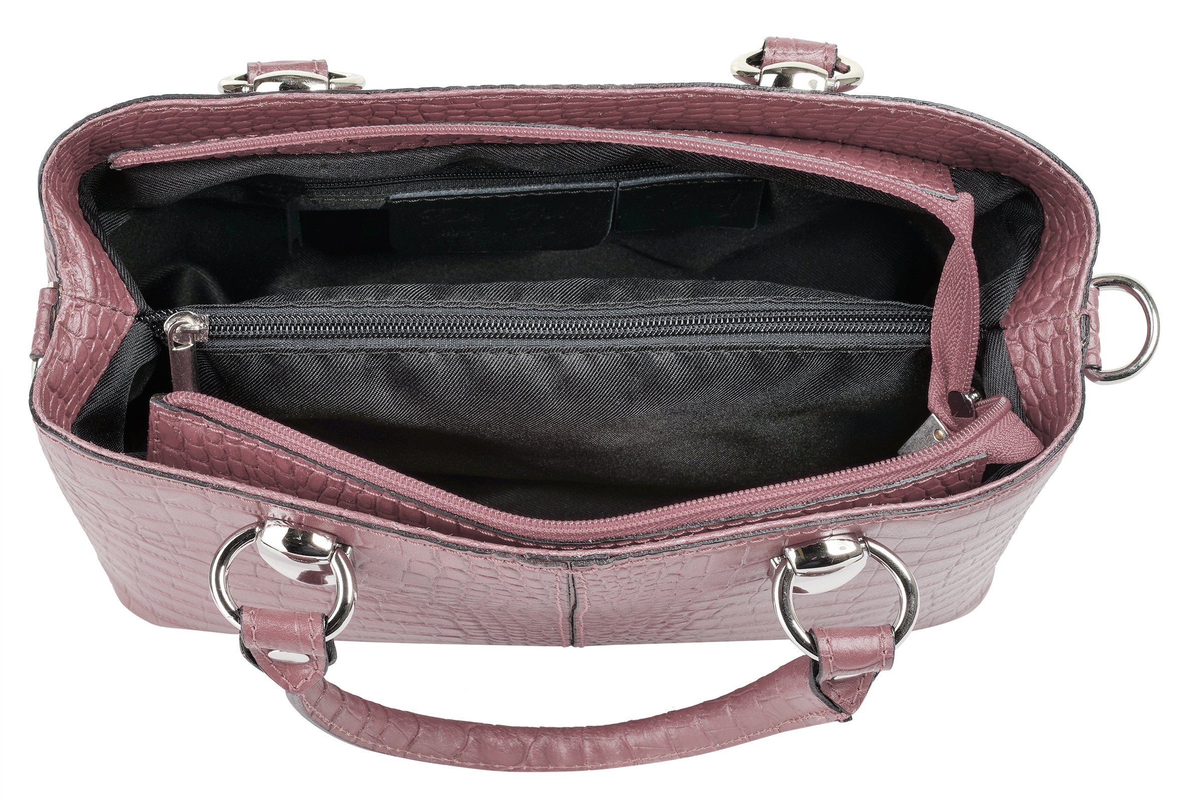 Cluty Schoudertas echt leer, made in italy
