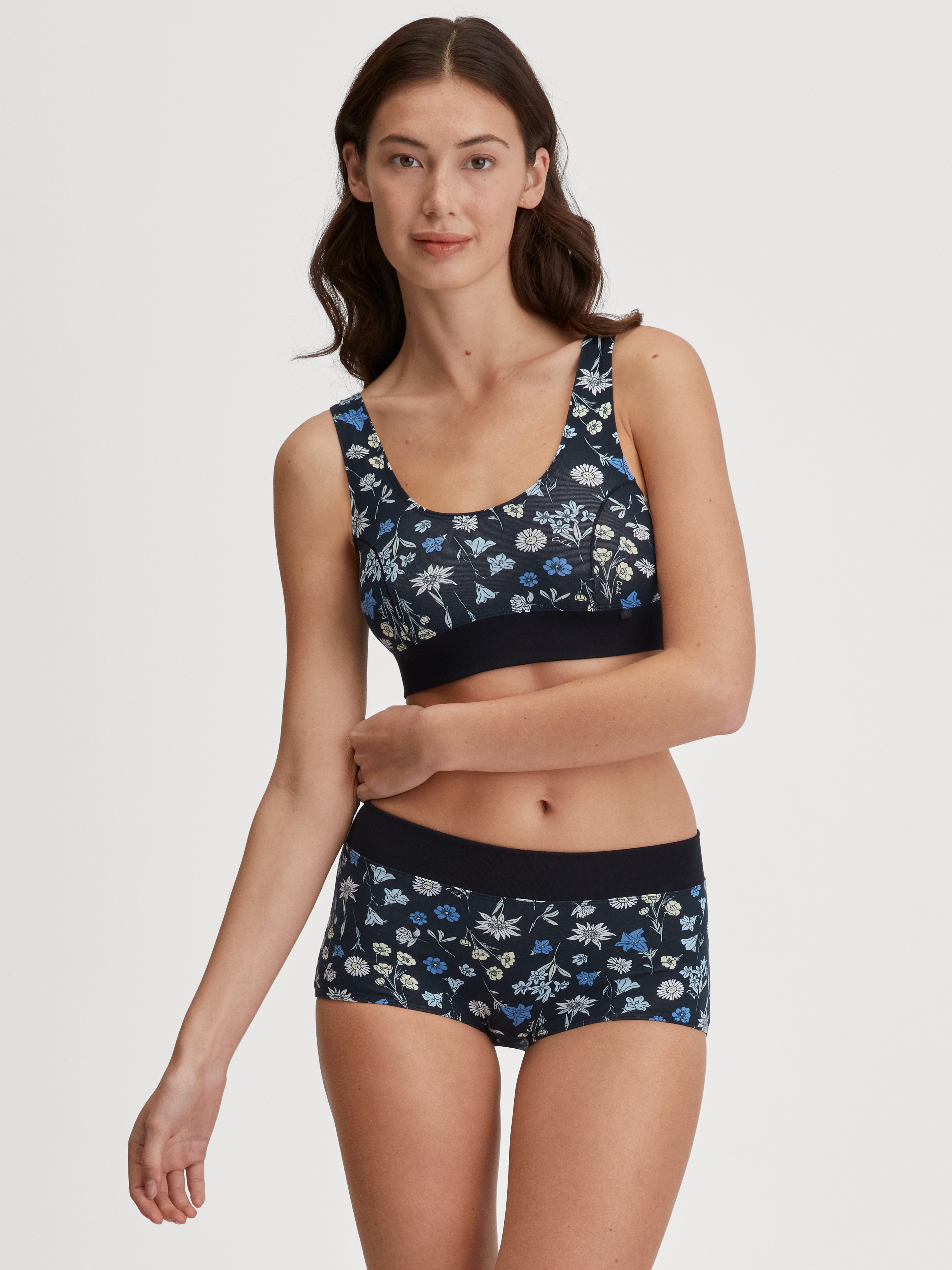 CALIDA Hipster Elastic Trend met bloemenprint