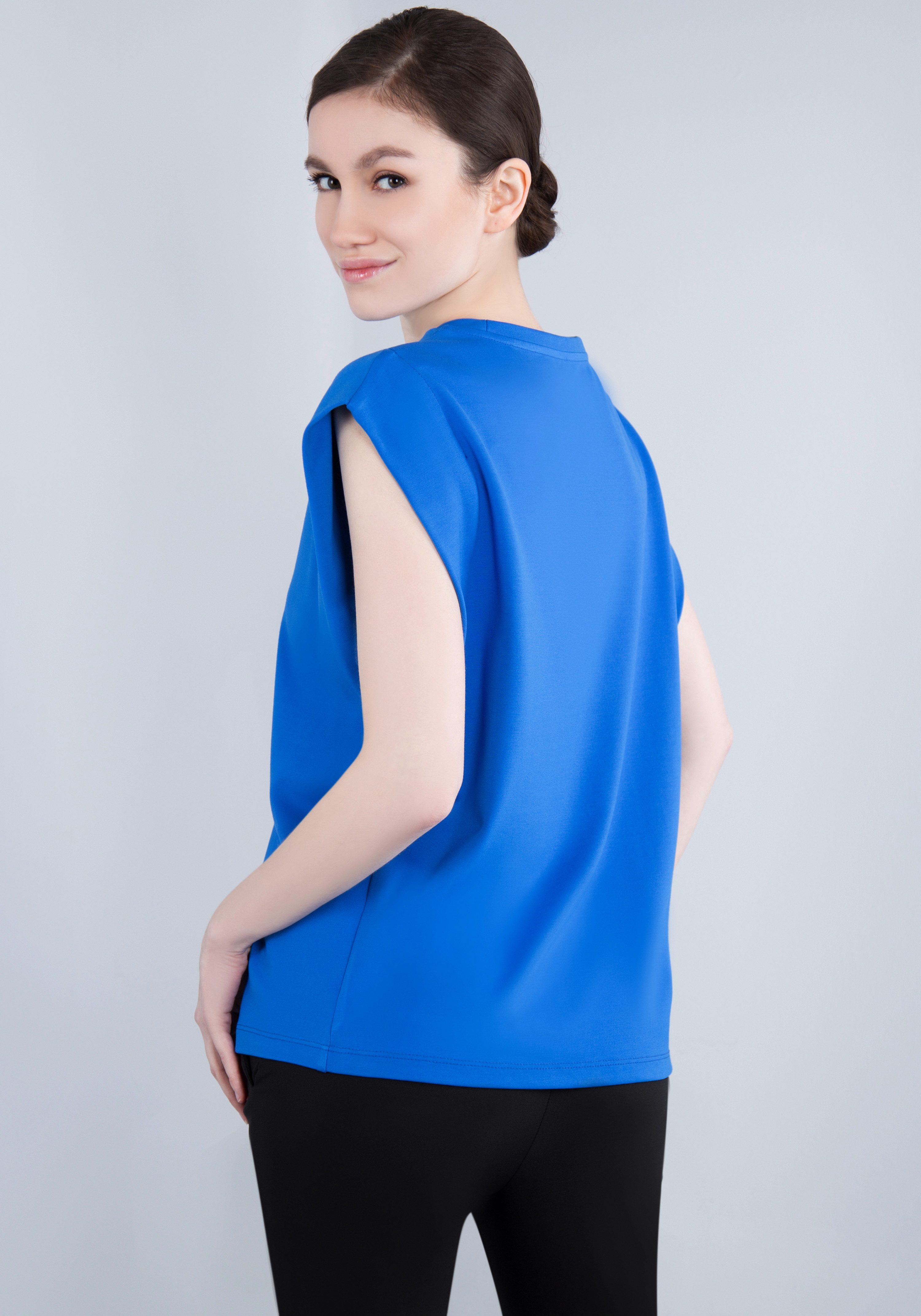 IMPERIAL T-shirt Mouwloos "Punto Milano" shirt met omgeslagen armsgaten