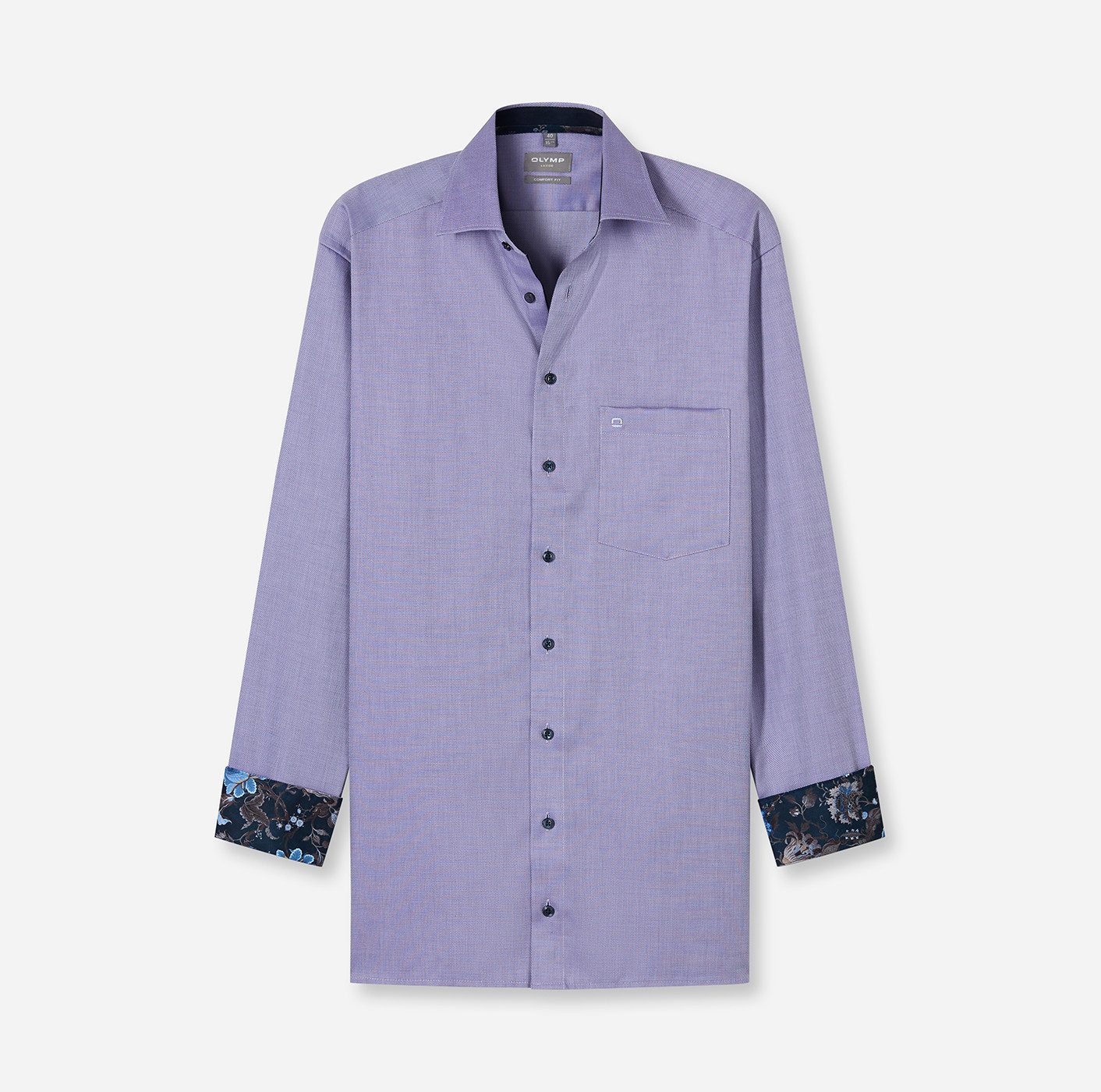 OLYMP Overhemd met lange mouwen LUXOR New-Kentkraag, overhemd, comfort fit