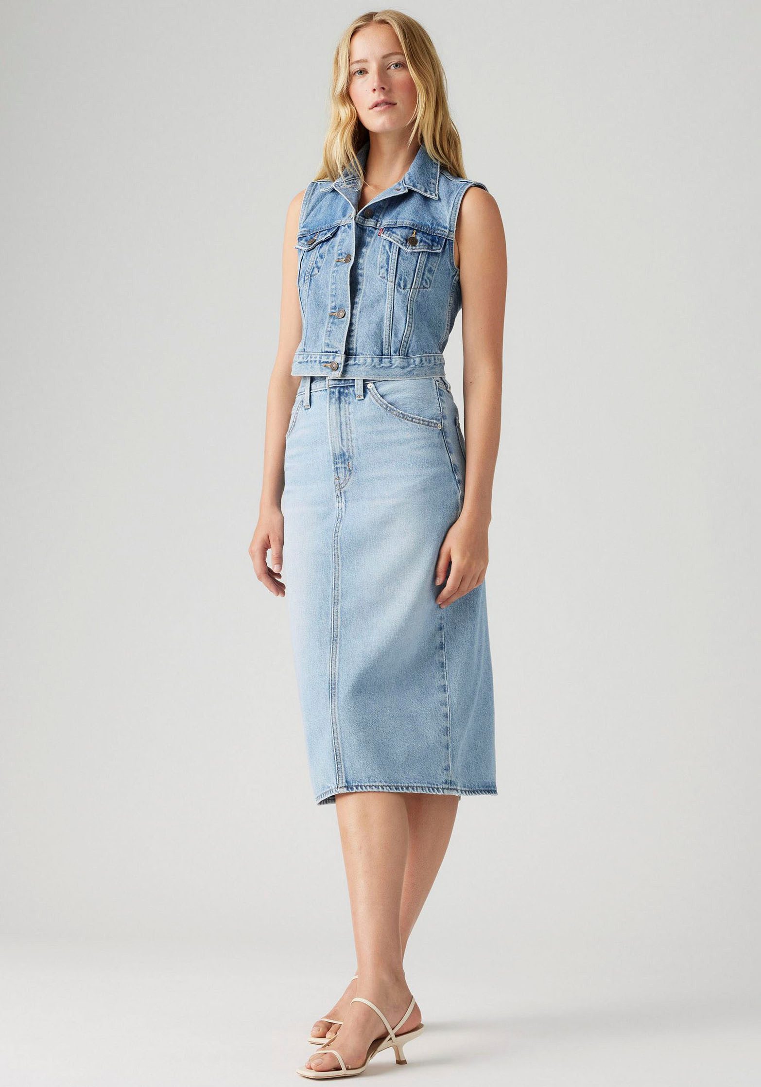 Levi's® Jeans rok HR BACK SLIT SKIR