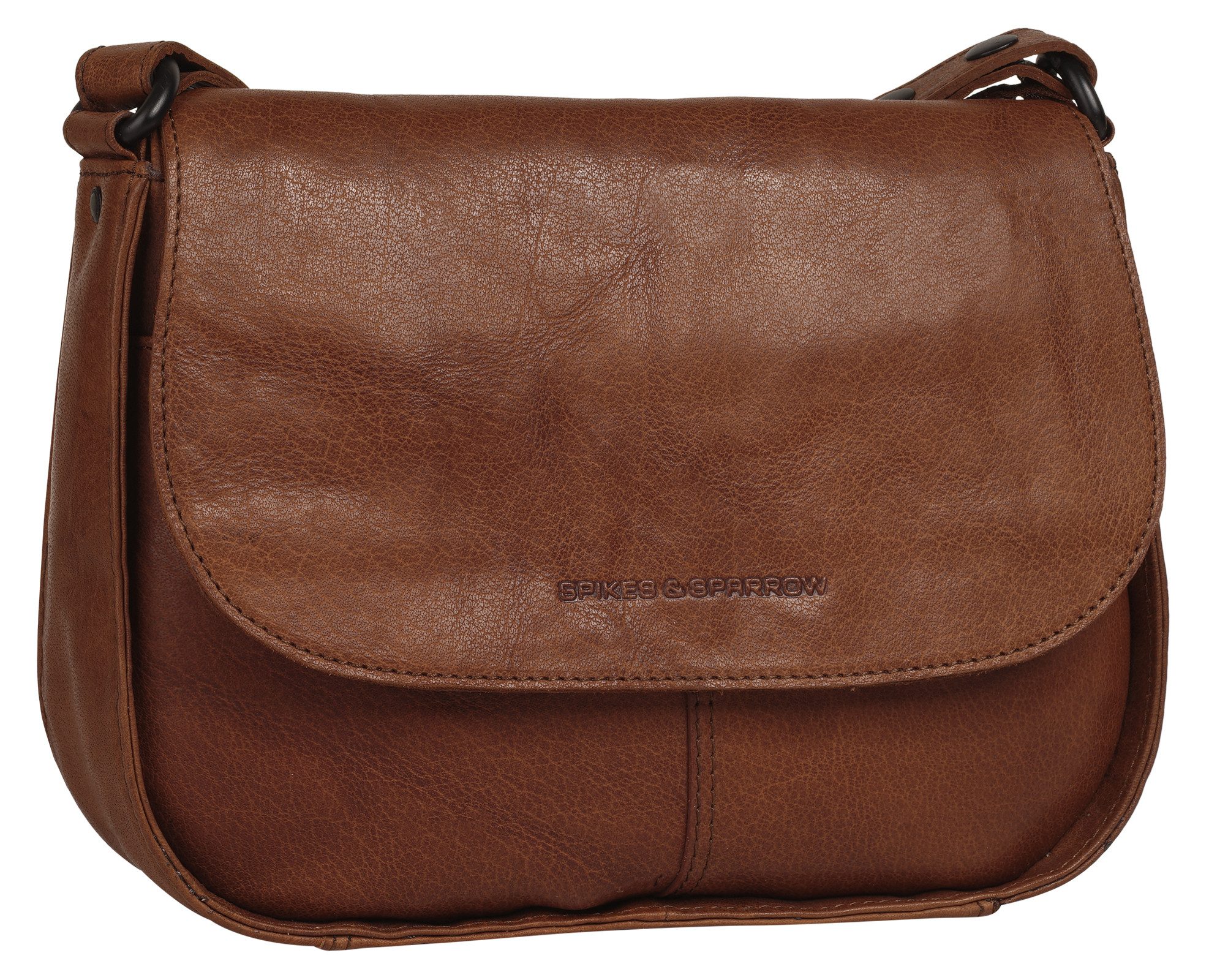 Spikes & Sparrow Schoudertas echt leder