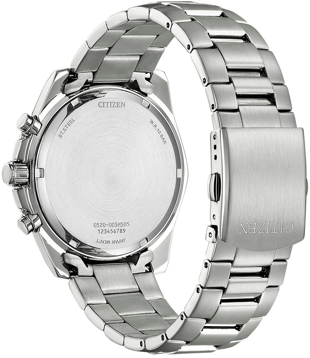 Citizen Chronograaf AN8200-50A Horloge, quartzhorloge, herenhorloge, stalen armband