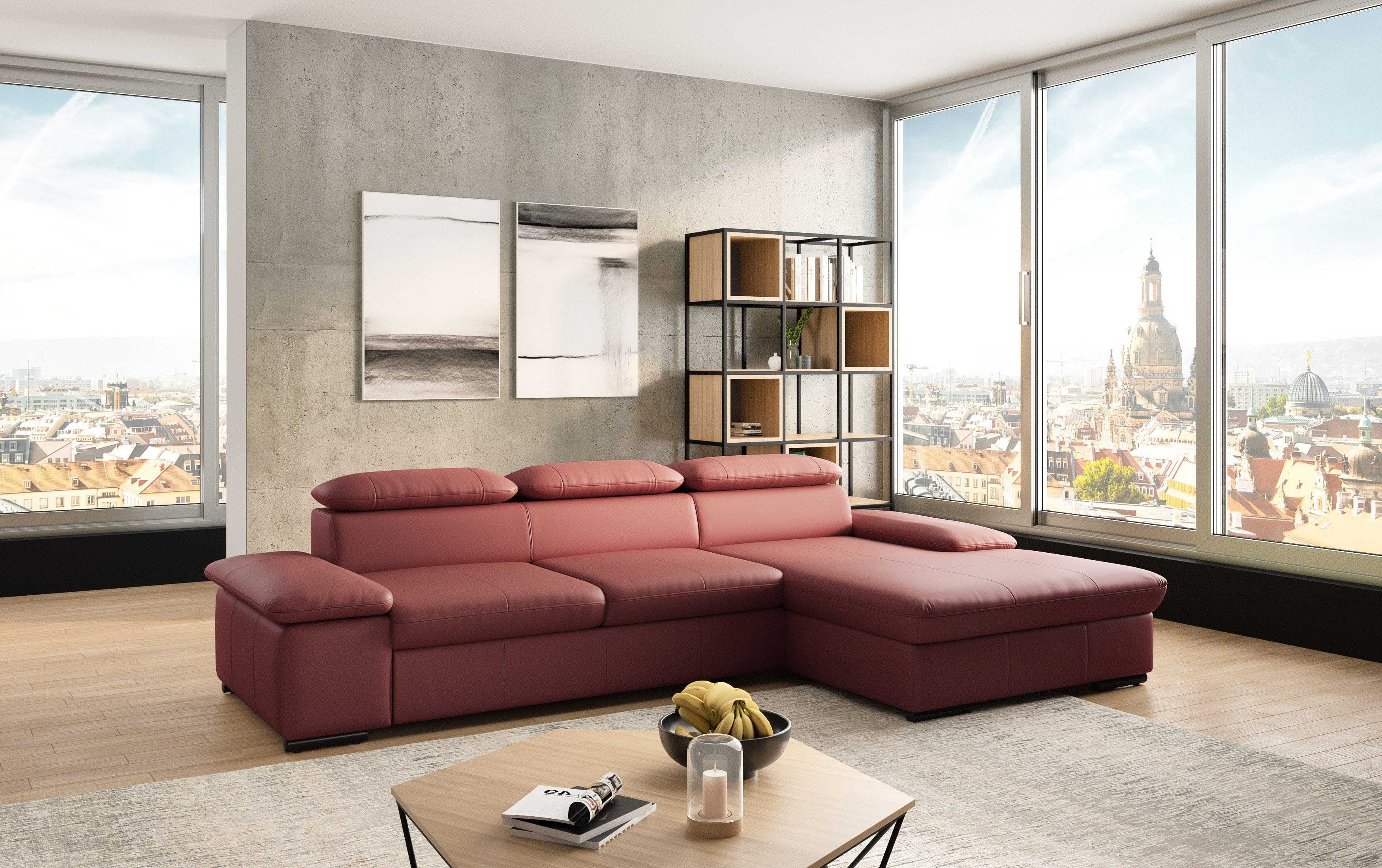 sit&more Hoekbank Alcudia L-vorm optioneel met slaapfunctie