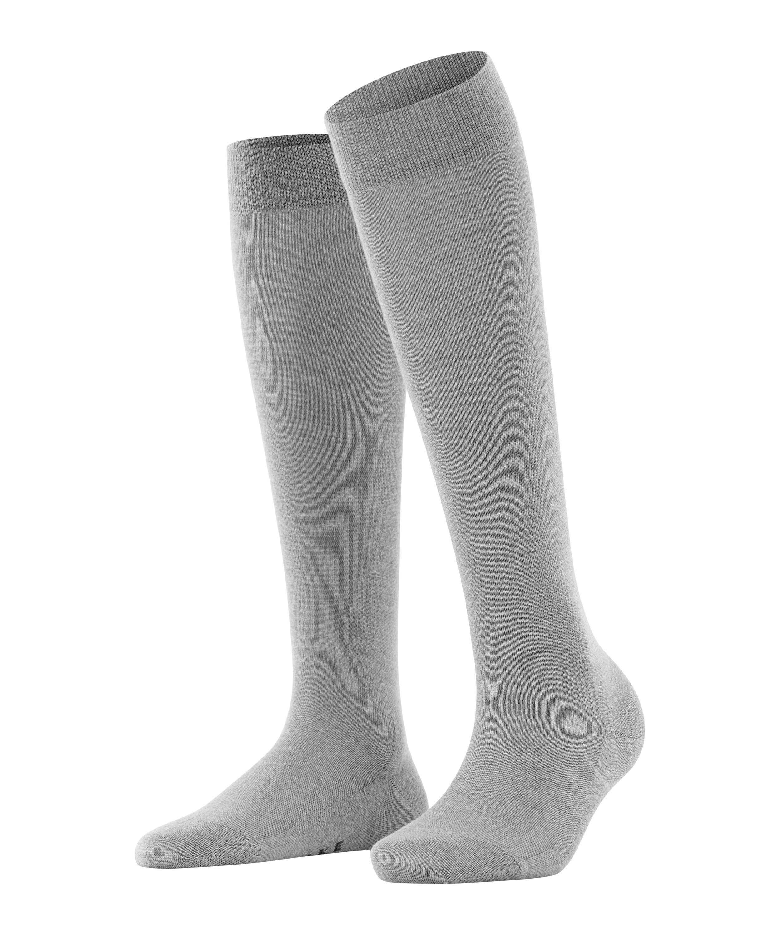 FALKE Kniekousen Softmerino dames kniekousen maat 35 (36) grijs