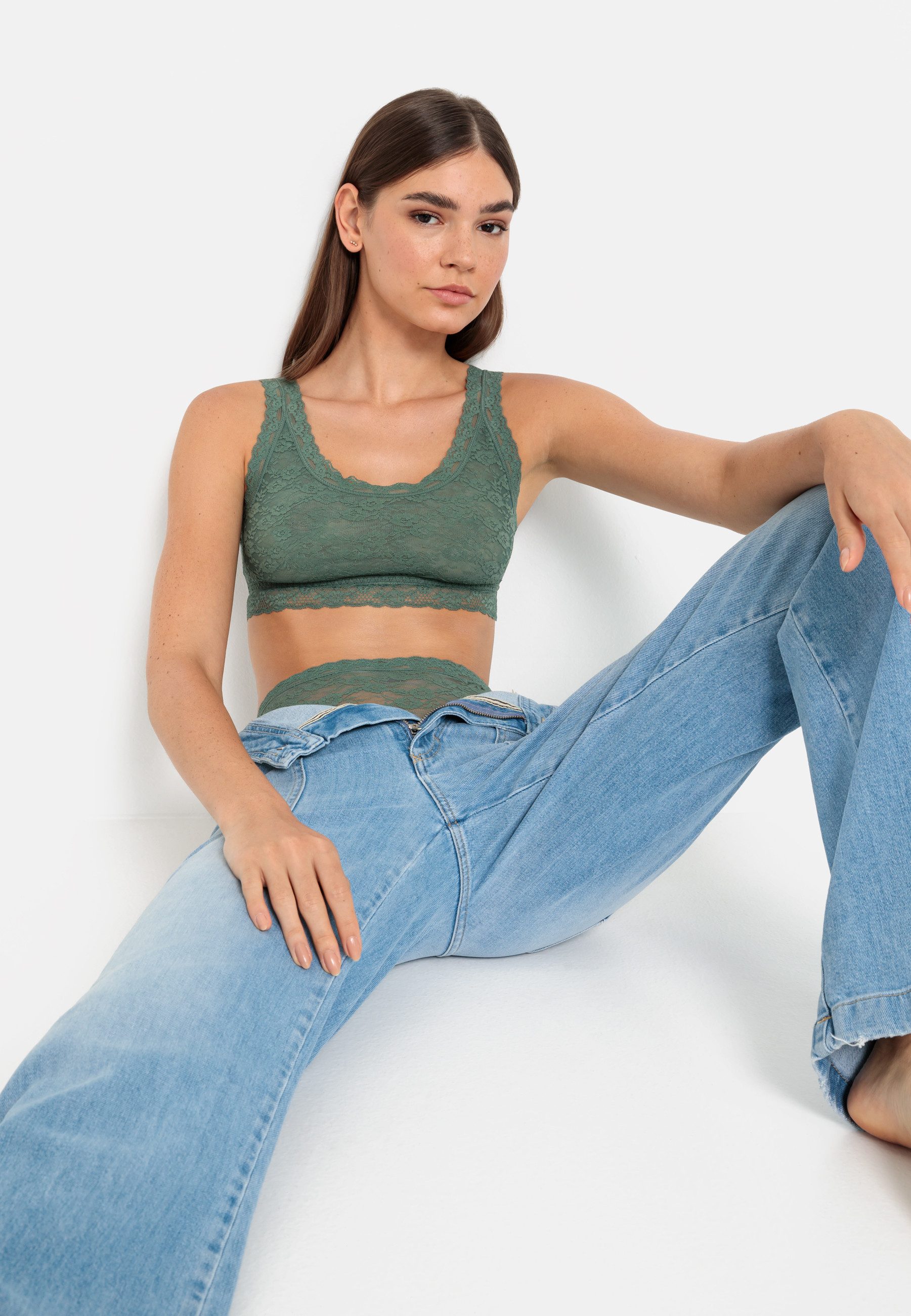 LSCN by LASCANA Bustier van fijne kant (1-delig)