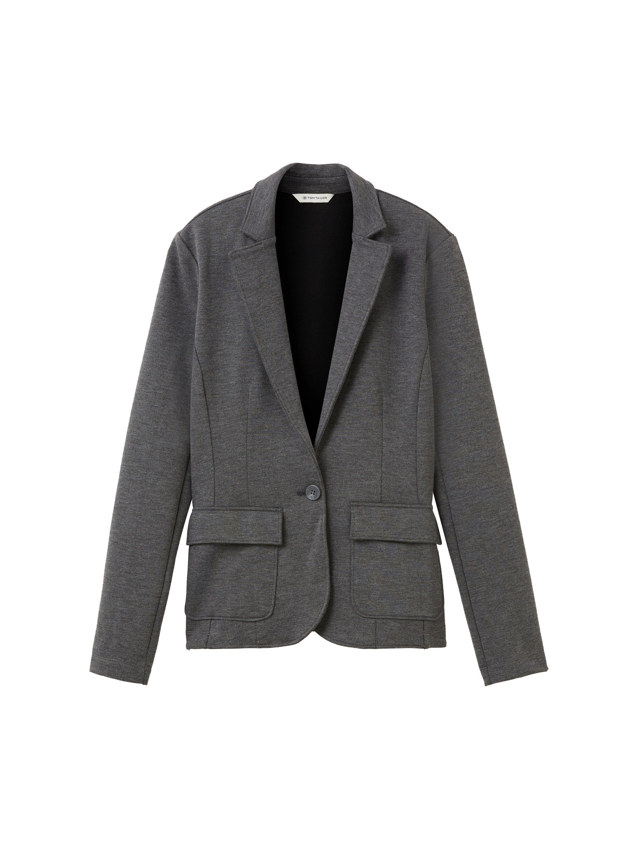 Tom Tailor Korte blazer in gemêleerde look