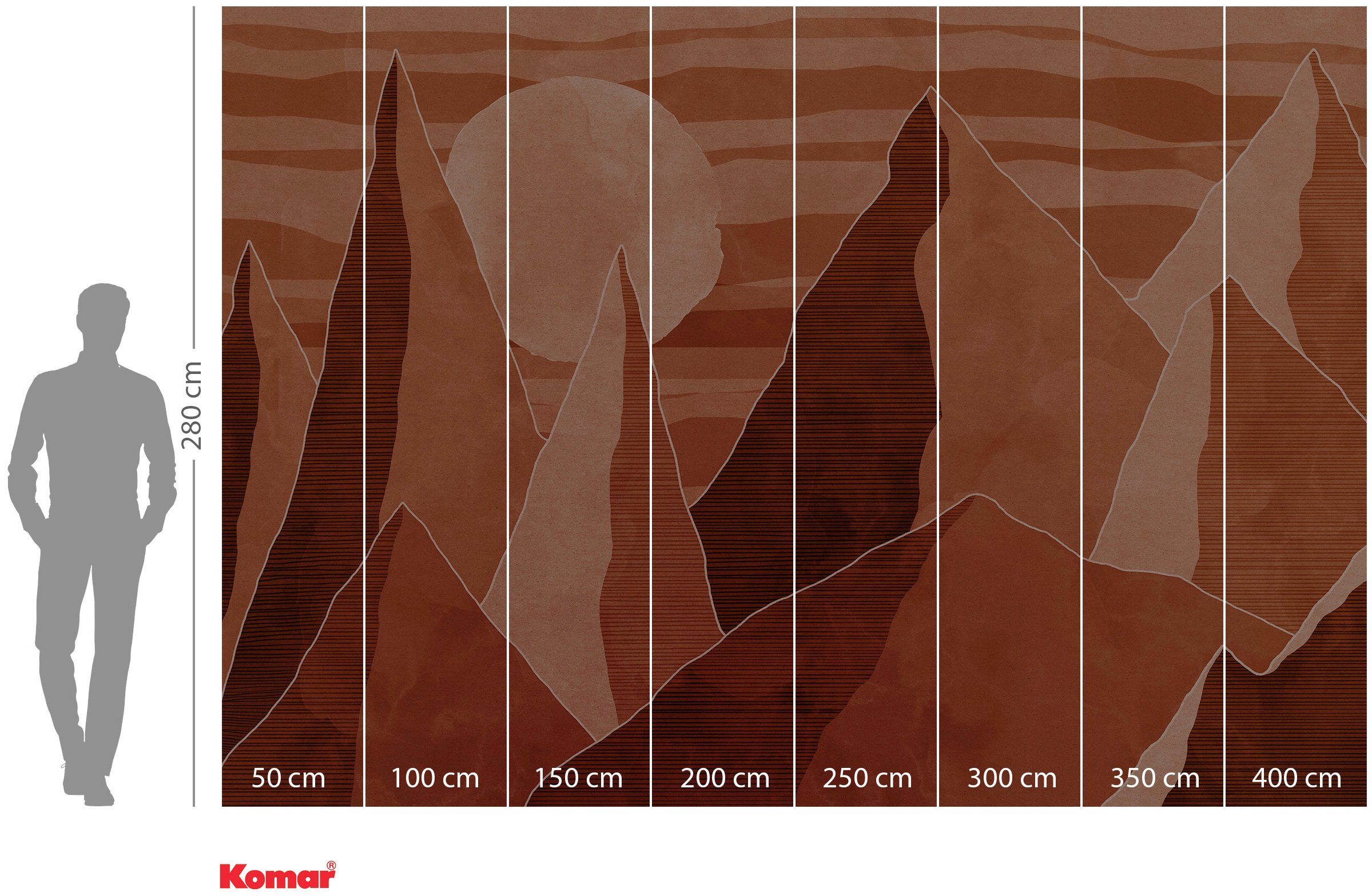 Komar Vliesbehang Digitale print vlies - Desert Mile - Afmeting 400 x 280 cm
