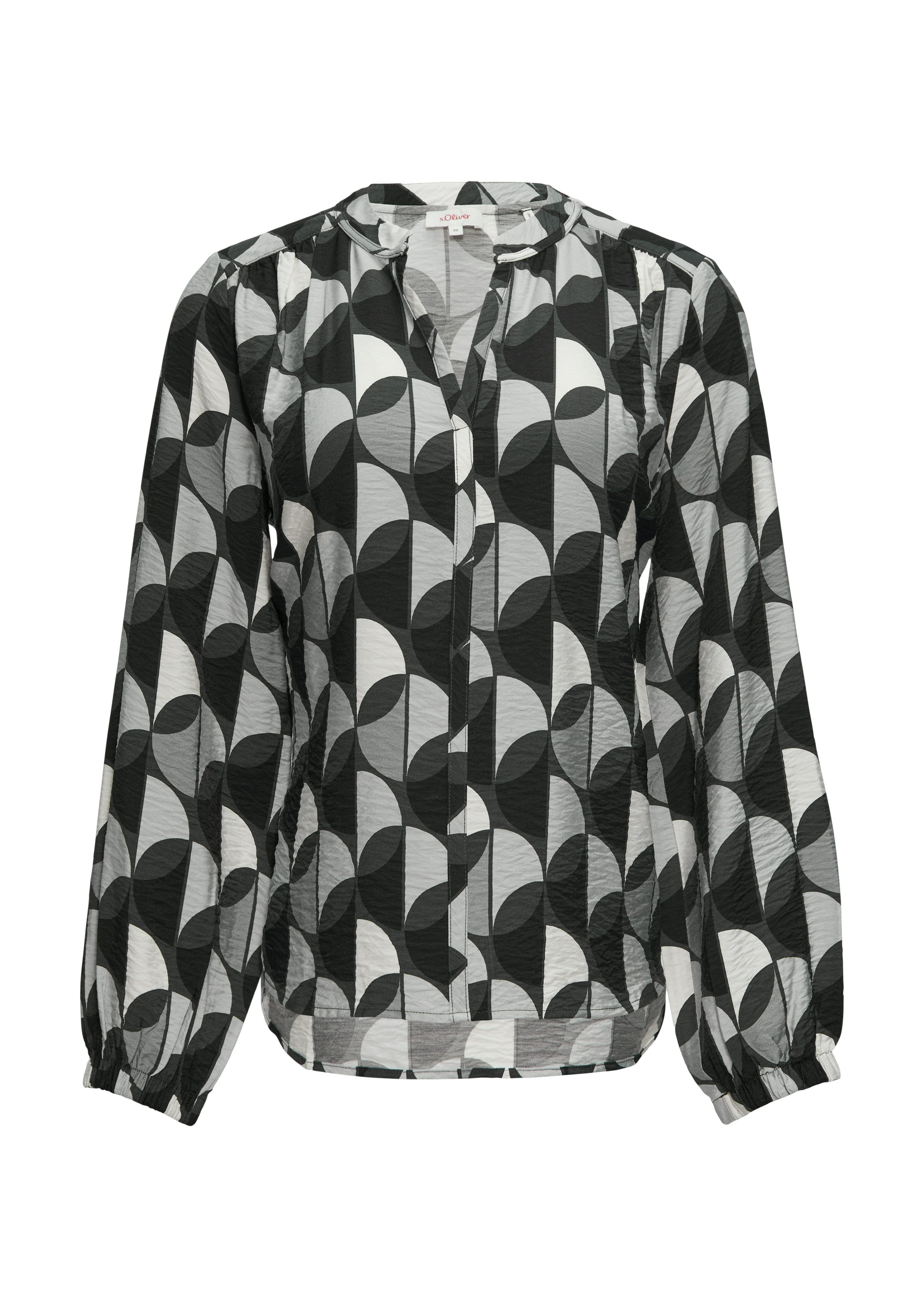 s.Oliver Blouse met lange mouwen met print all-over