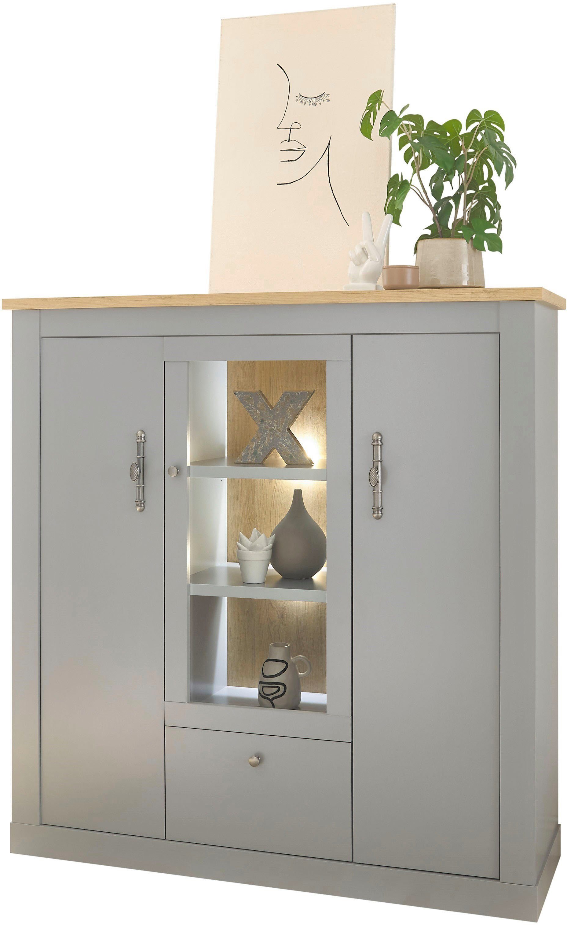 Home affaire Highboard CHAMBORD Breedte ca. 138 cm highboards