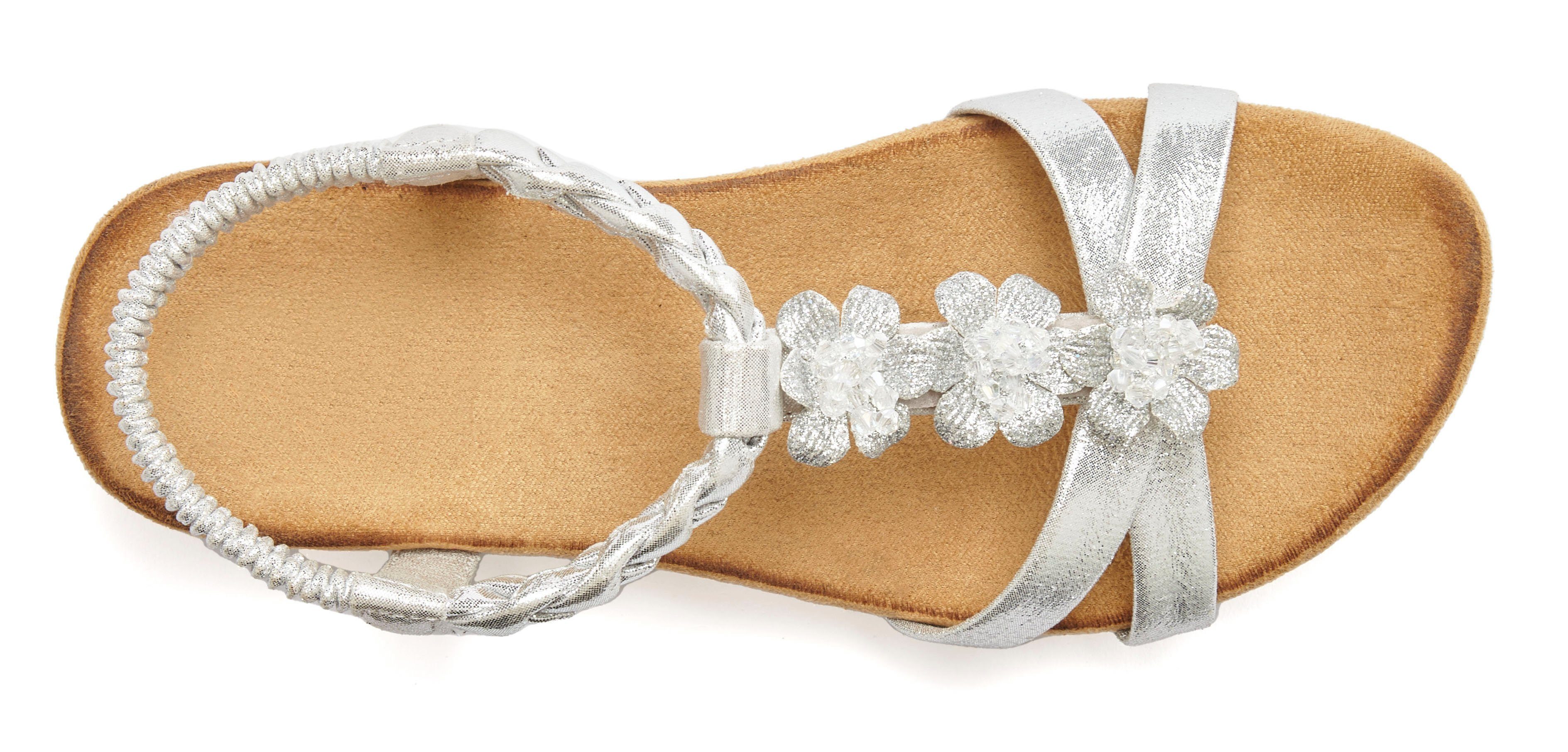 Lascana Sandalen Zomerschoen Sandalette, zomerschoen met sieraantjes en elastische band