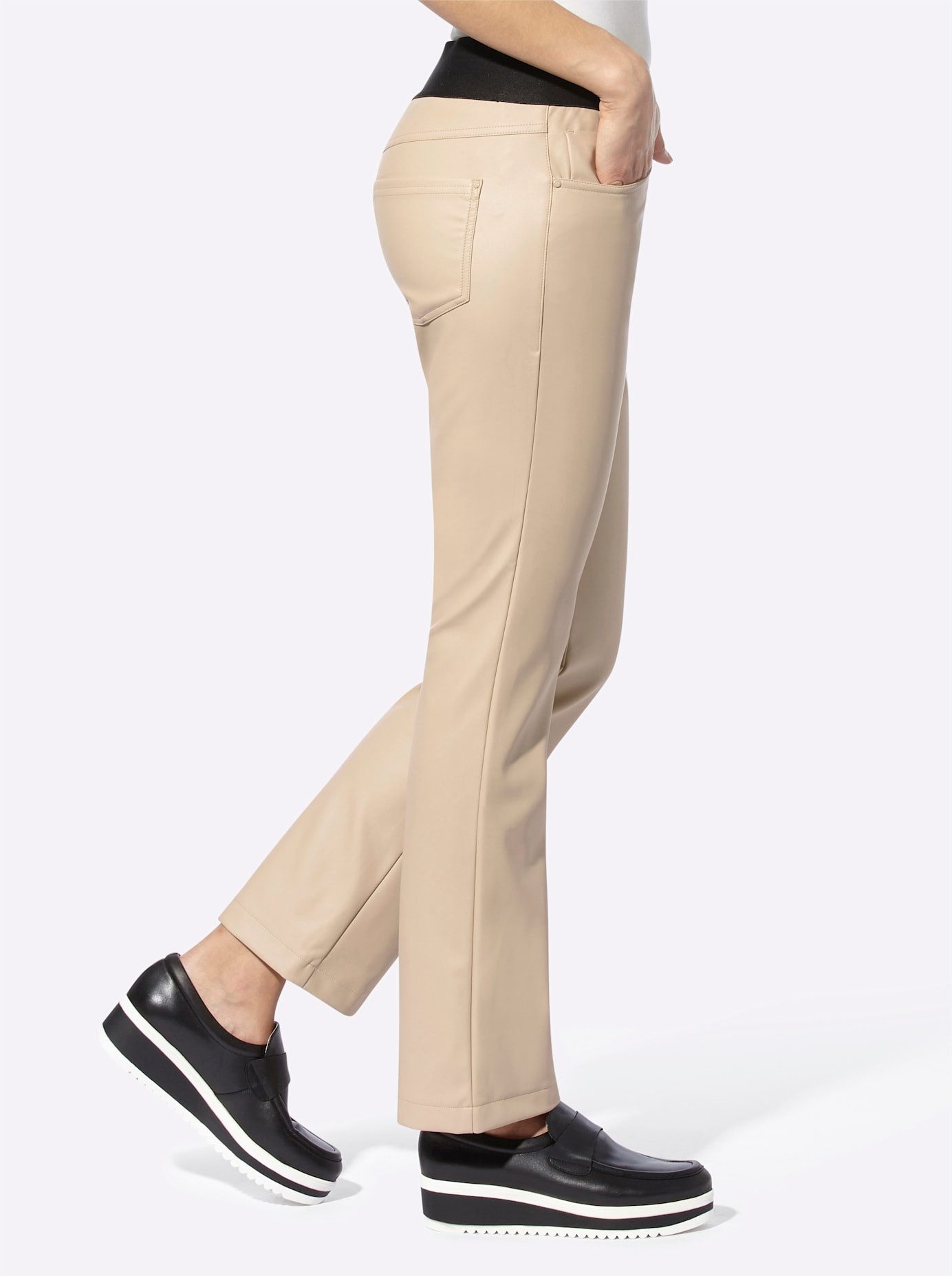 heine Imitatieleren broek