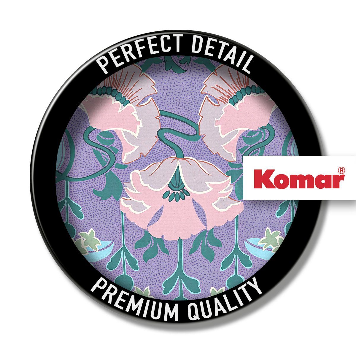 Komar Artprint op linnen Mandala Mauve - Afmeting 60 x 90 cm (1 stuk)