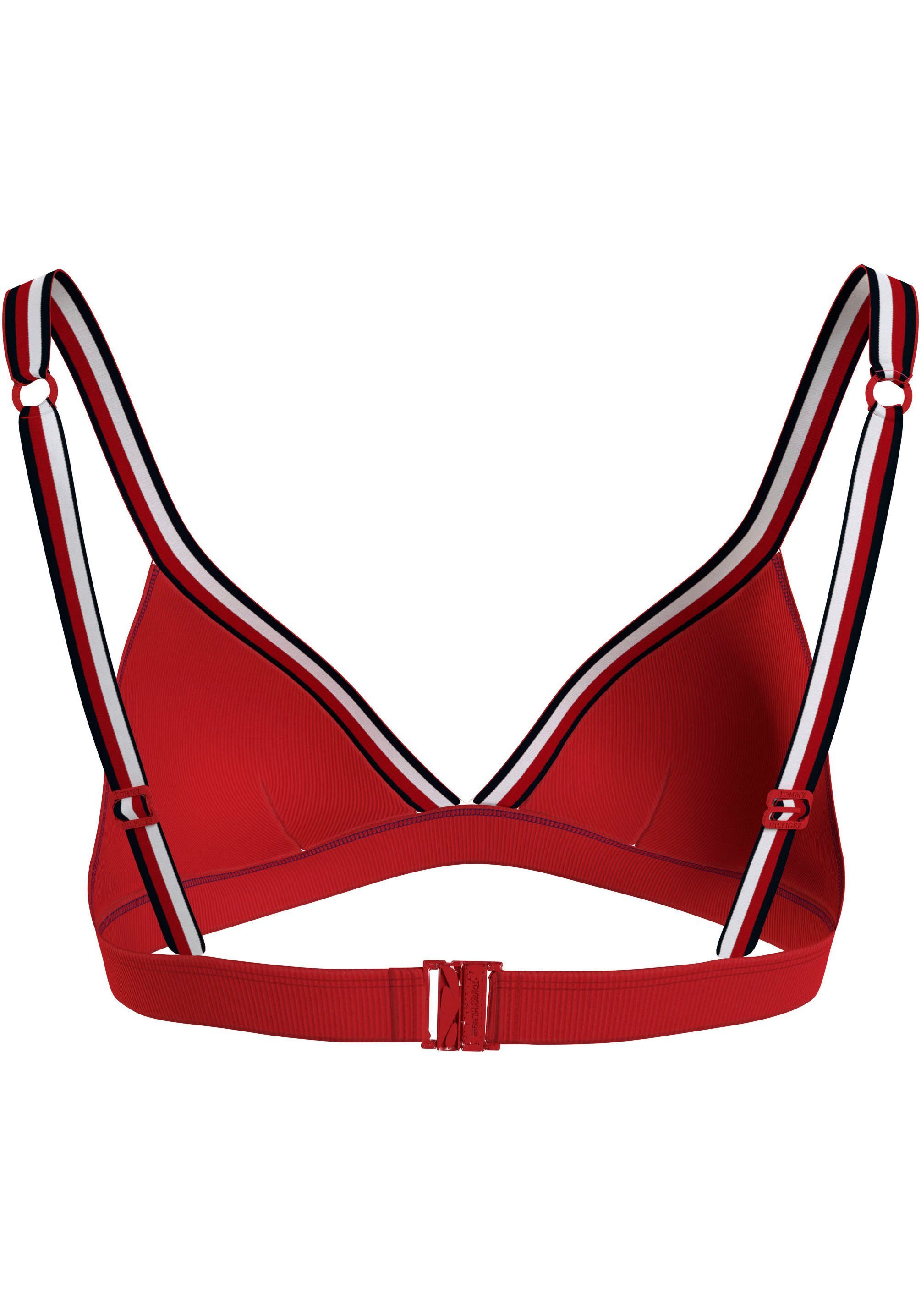 Tommy Hilfiger Swimwear Triangel-bikinitop TRIANGLE RP met ribstructuur