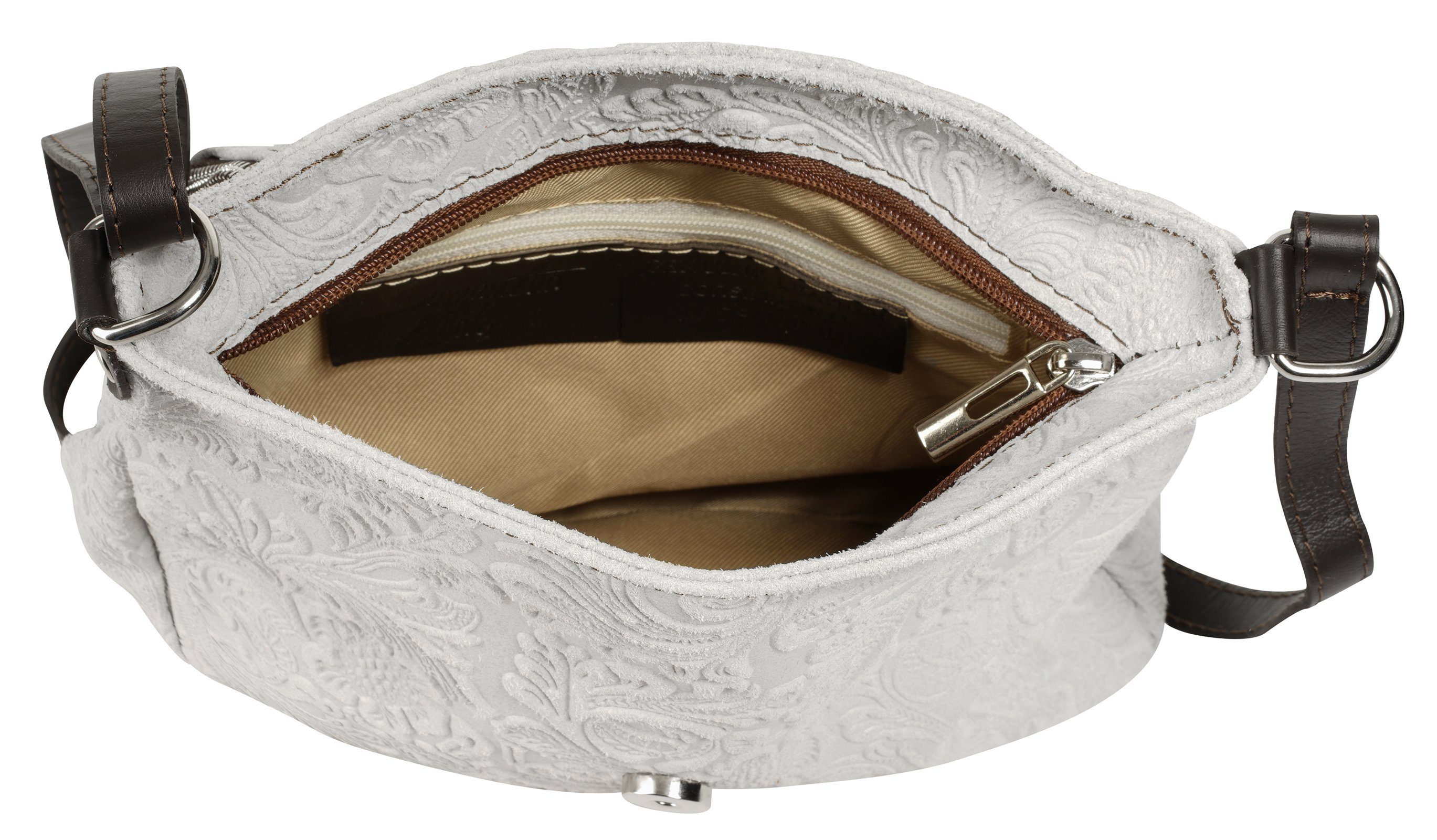 Samantha Look Schoudertas echt leer, made in italy
