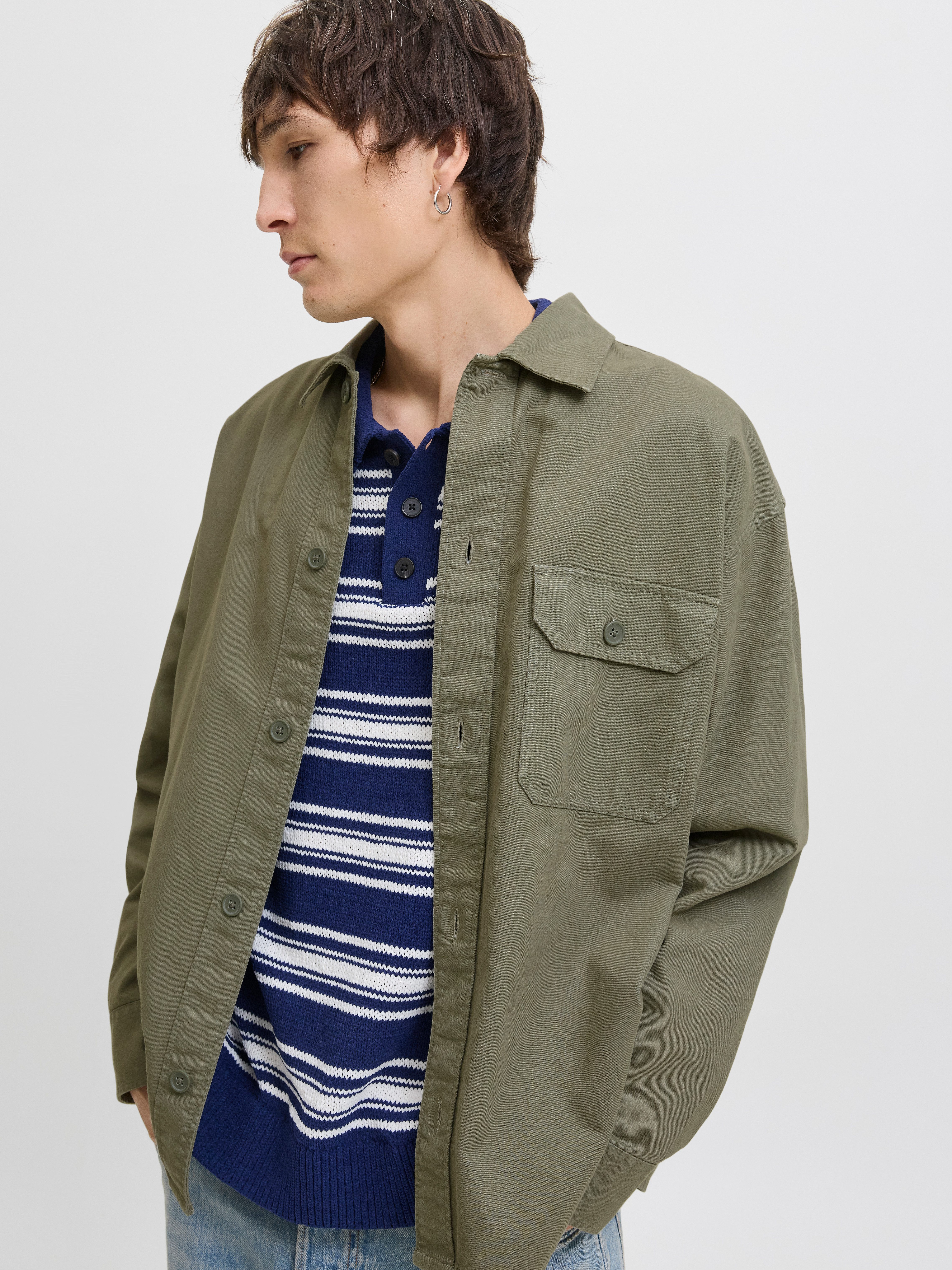 Jack & Jones Overhemd met lange mouwen JJEDOVER OVERSHIRT LS SN