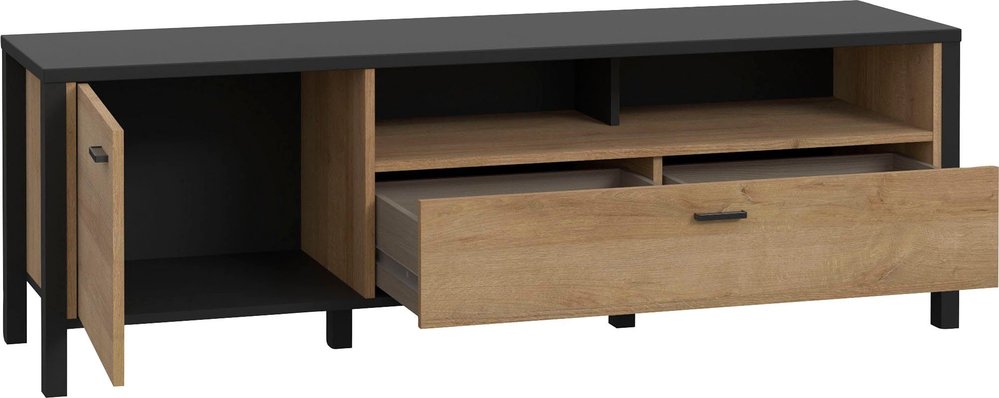 FORTE Tv-meubel High Rock TV-kast, TV-bord, breedte ca. 151 cm