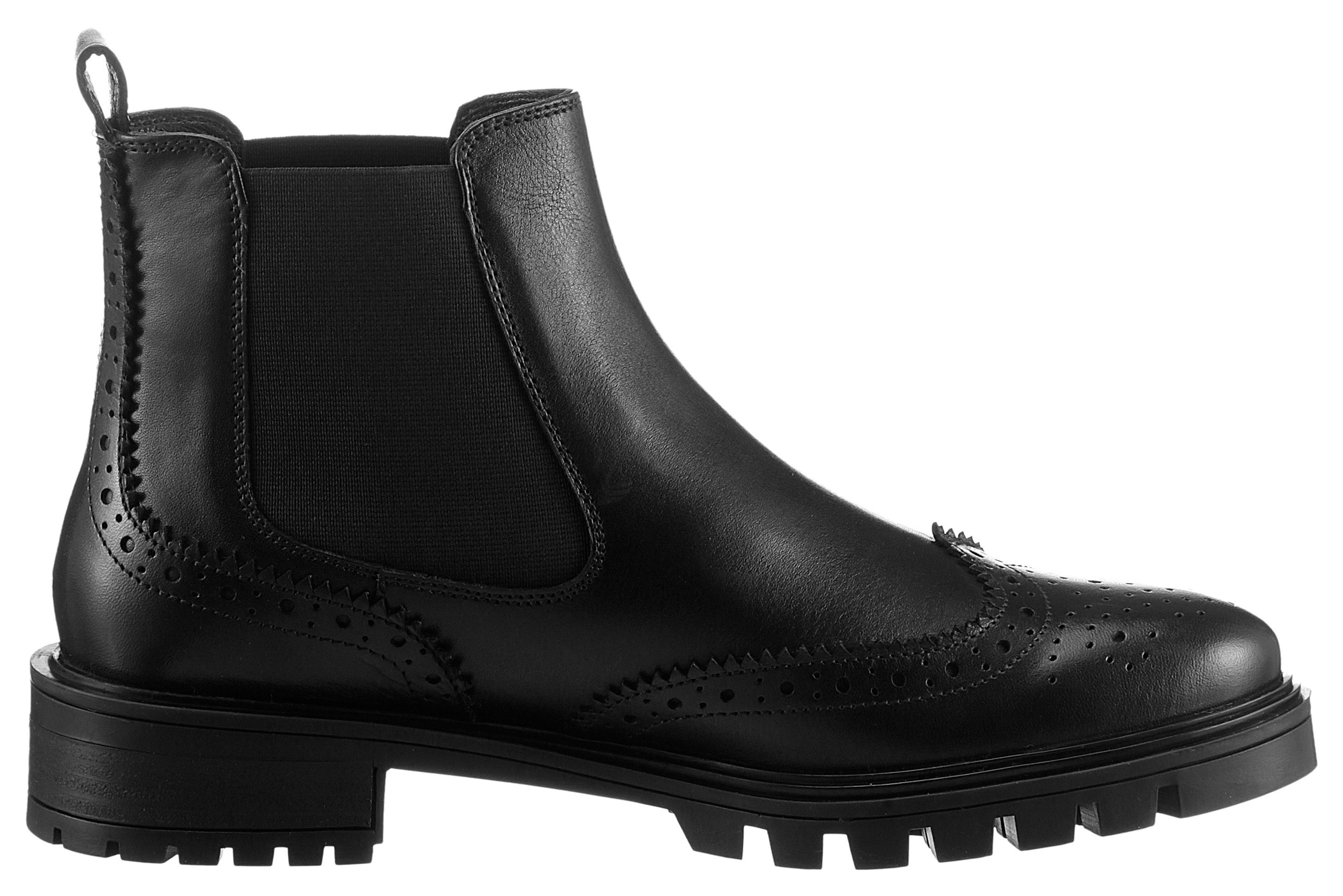 Ara Chelsea-boots Tulsa enkellaars, instaplaarzen met lyra-perforatie, g-breedte (breed)