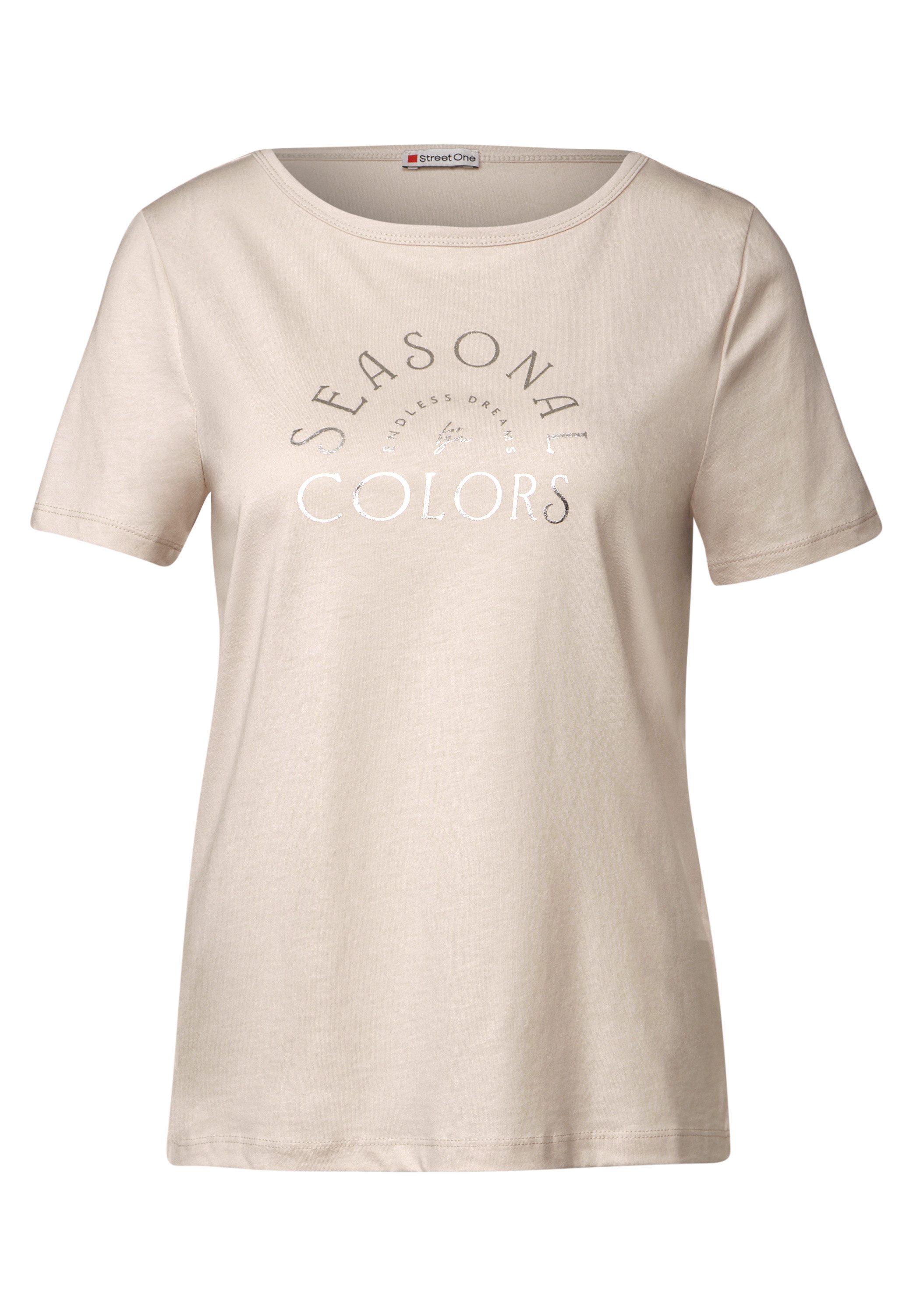 STREET ONE T-shirt met belettering