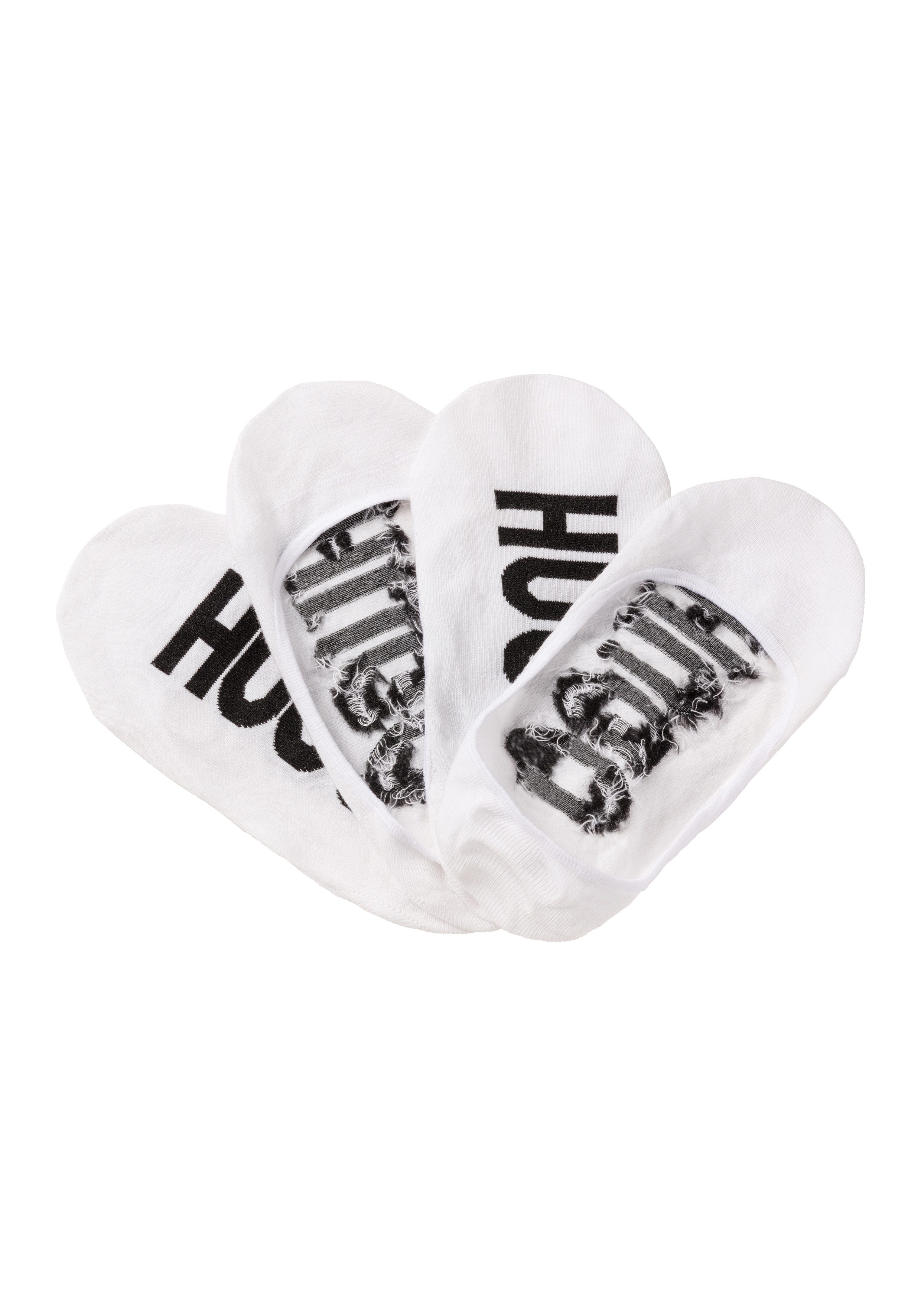 HUGO underwear Sneakersokken 2P INVISIBLE W met hugo logo-opschrift onder de zool (set, 2 paar, 2 stuks)