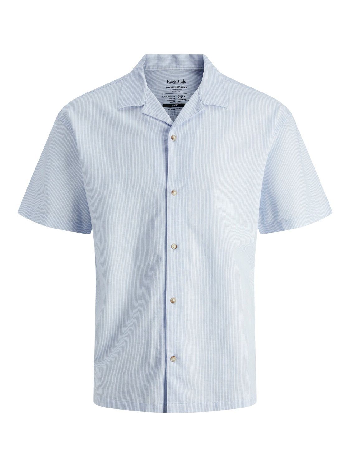 Jack & Jones Overhemd met korte mouwen JJESUMMER RESORT LINEN BLEND SHIRT SS SN