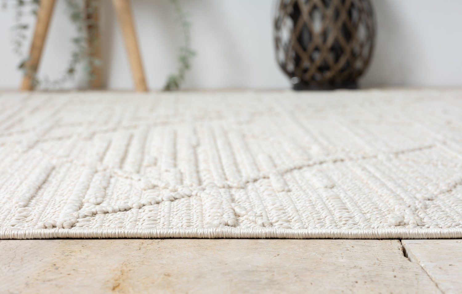 Myflair Möbel & Accessoires Vloerkleed Pluche voorraadopruiming Uni-kleuren, hoog-laag effect, geschikt voor buiten, balkon, terras