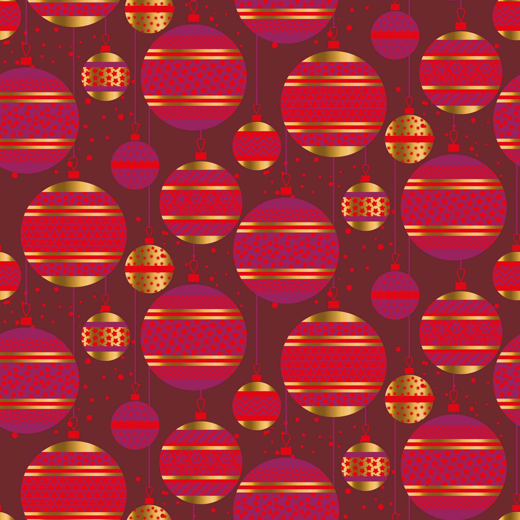 queence Sierkussen DORA Kussenhoes, kerstballen, rood, kerst, feestelijk, kerstboom (1 stuk)