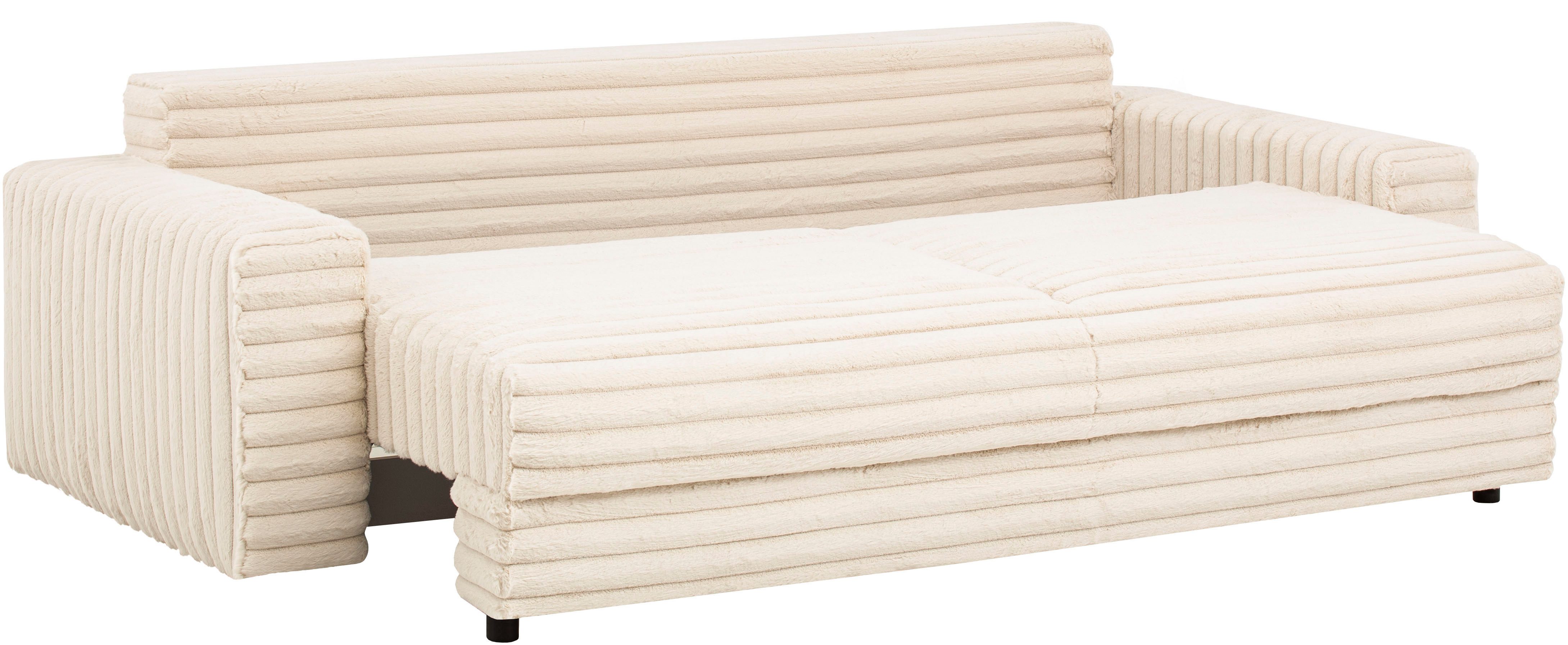 LeGer Home by Lena Gercke Slaapbank Imoga, kussen met slaapfunctie, 3-zits bank, bank met bedlade in moderne kleuren en stoffen, bedfunctie, ligoppervlak: 200x150 cm