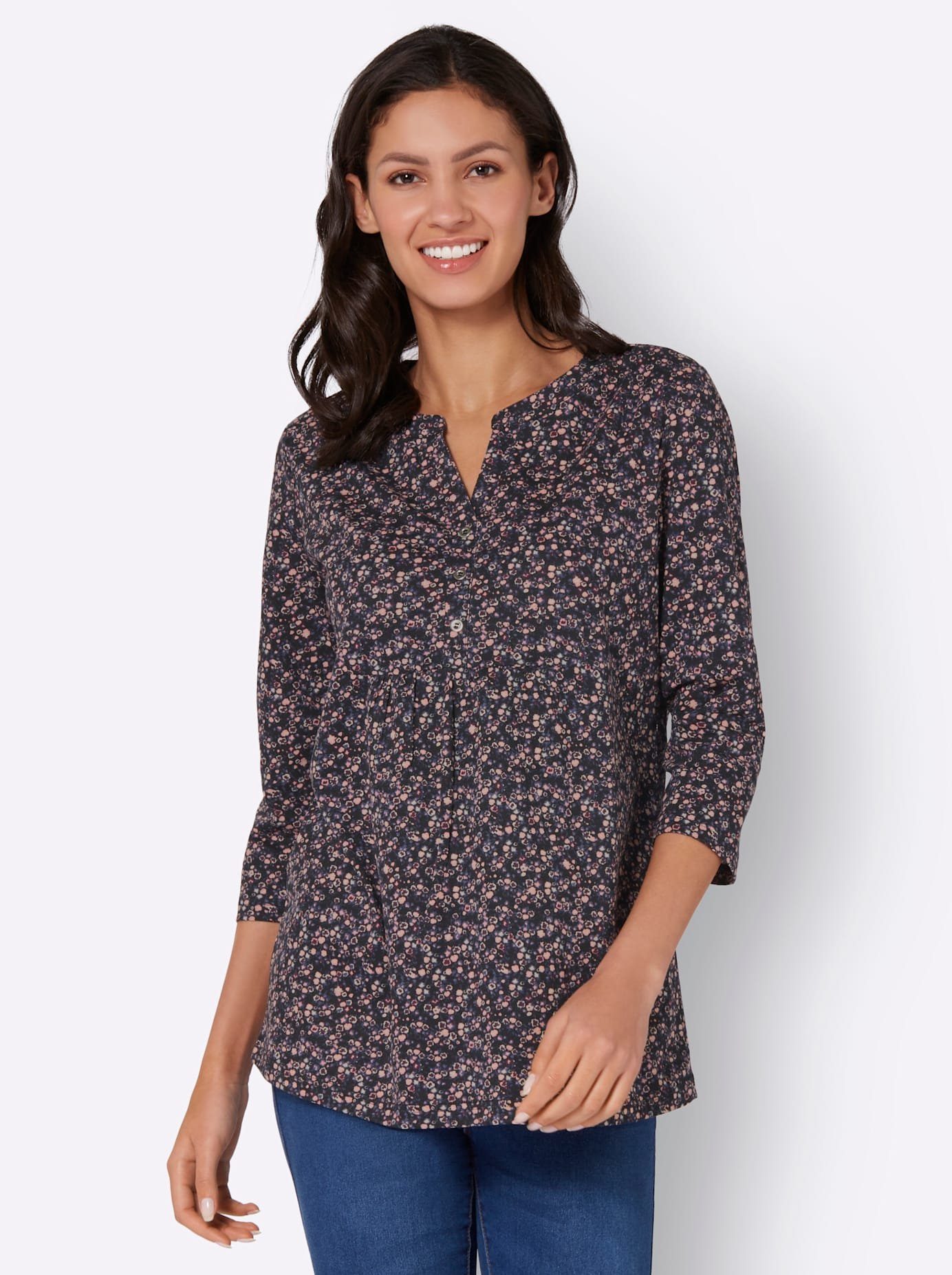 Classic Basics Shirt met 3/4-mouwen Shirt (1-delig)