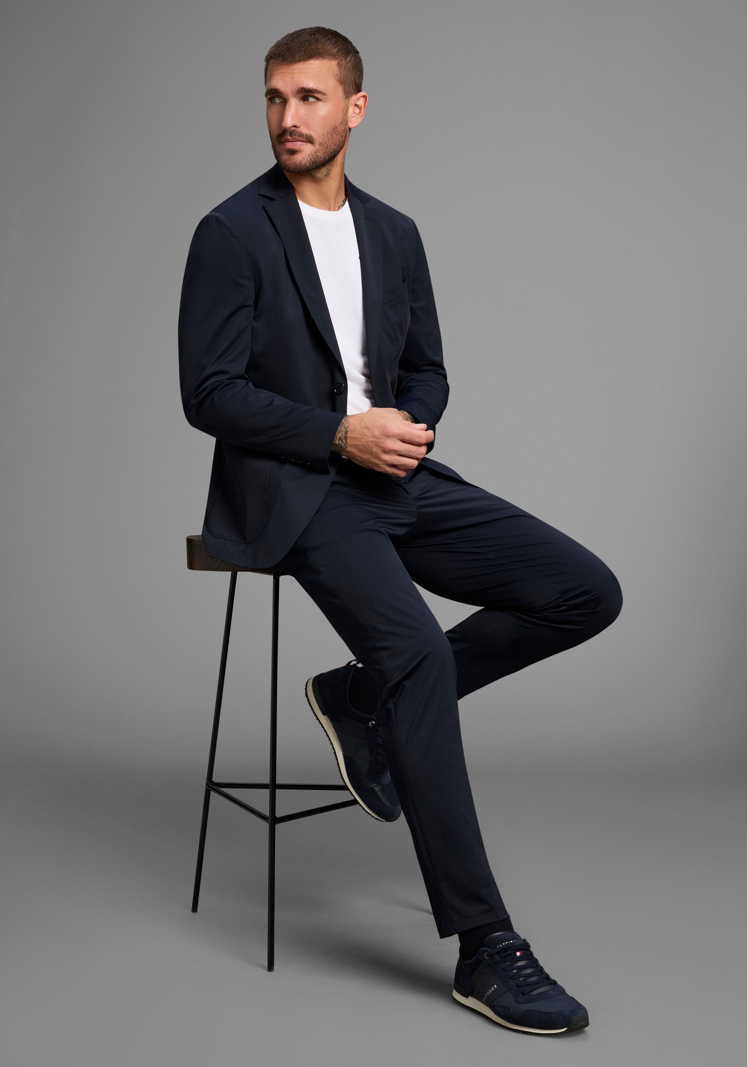 Bruno Banani Pak Packable Suit perfect voor reizen! altijd top gestyled zonder kreukels (2-delig)