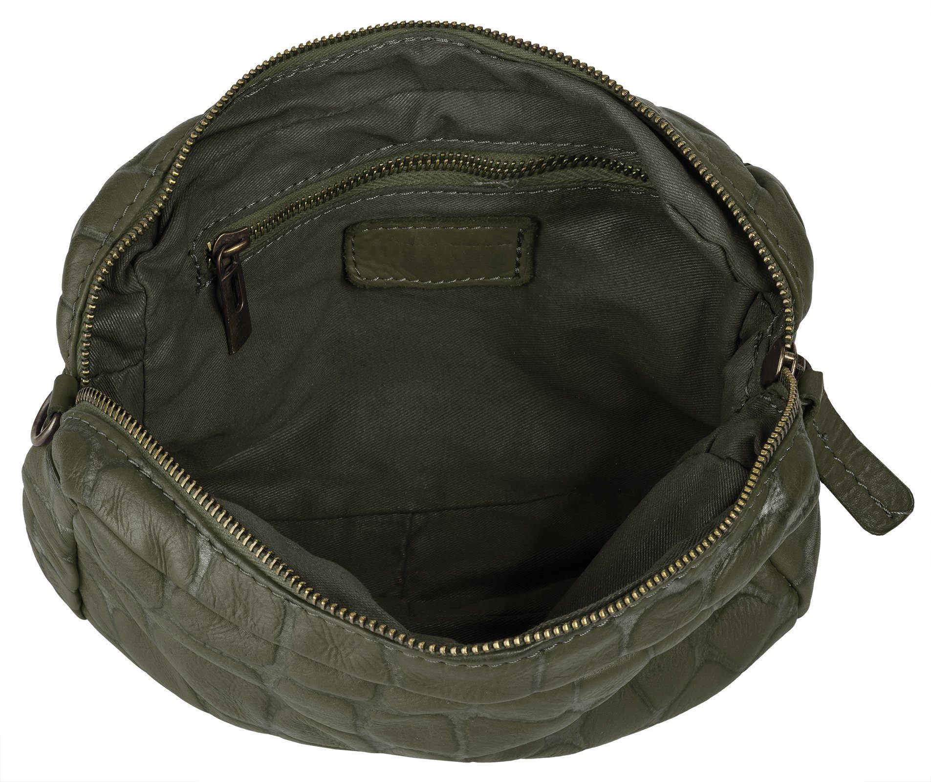 Samantha Look Schoudertas echt leer, made in italy