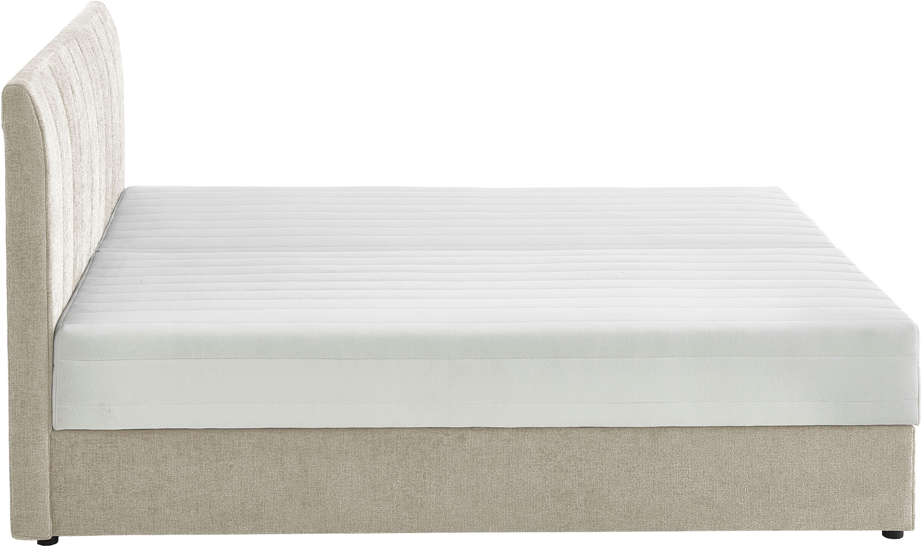 ATLANTIC home collection Boxspring ALISIA Met pocketvering, bedlade en kussenrol in originele bekleding