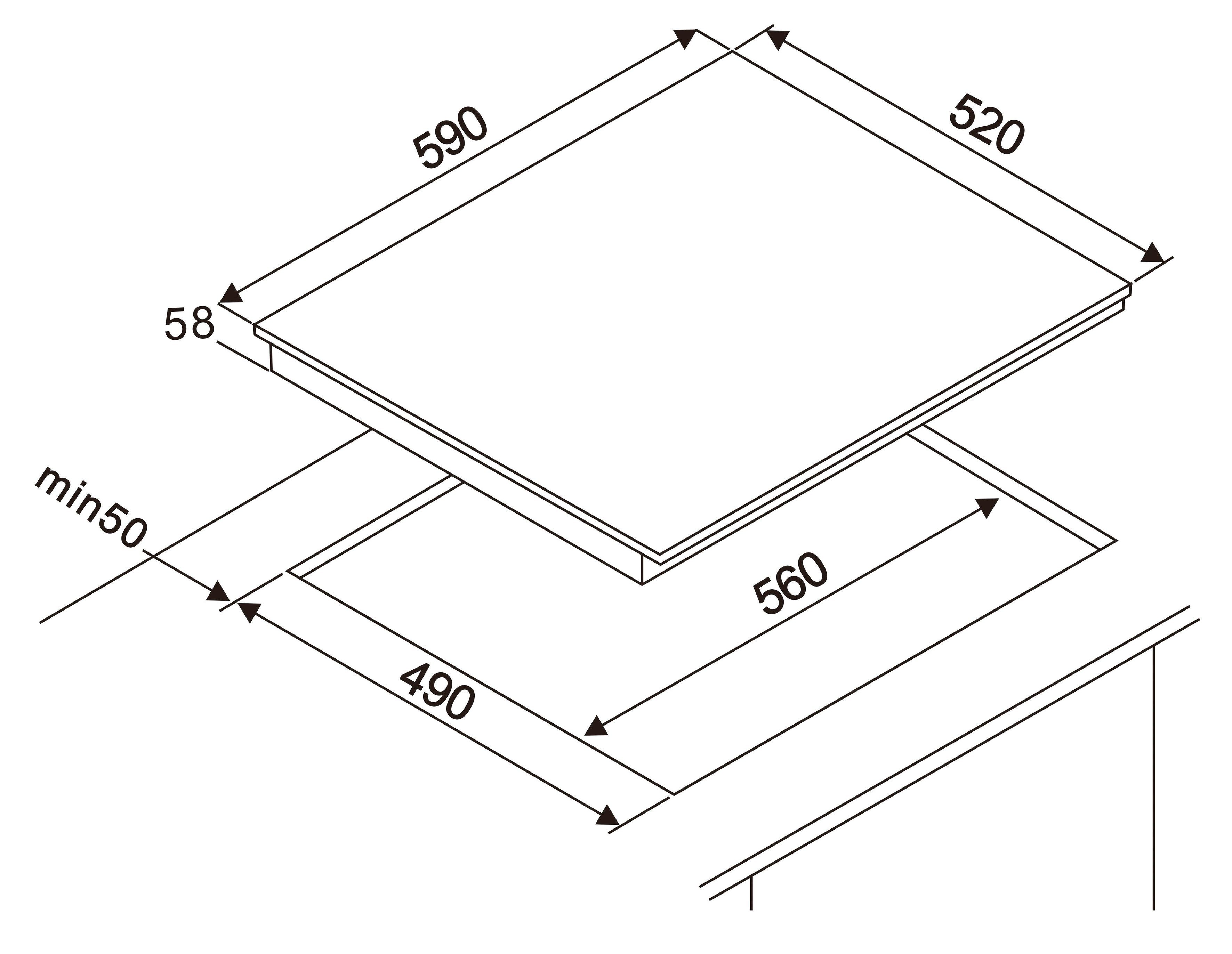 RESPEKTA Inductiekookplaat KM 6600IB-28