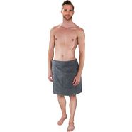 wewo fashion kilt 9535 saunakilt voor mannen, met opgestikte zak  borduursel sauna (1 stuk) grijs