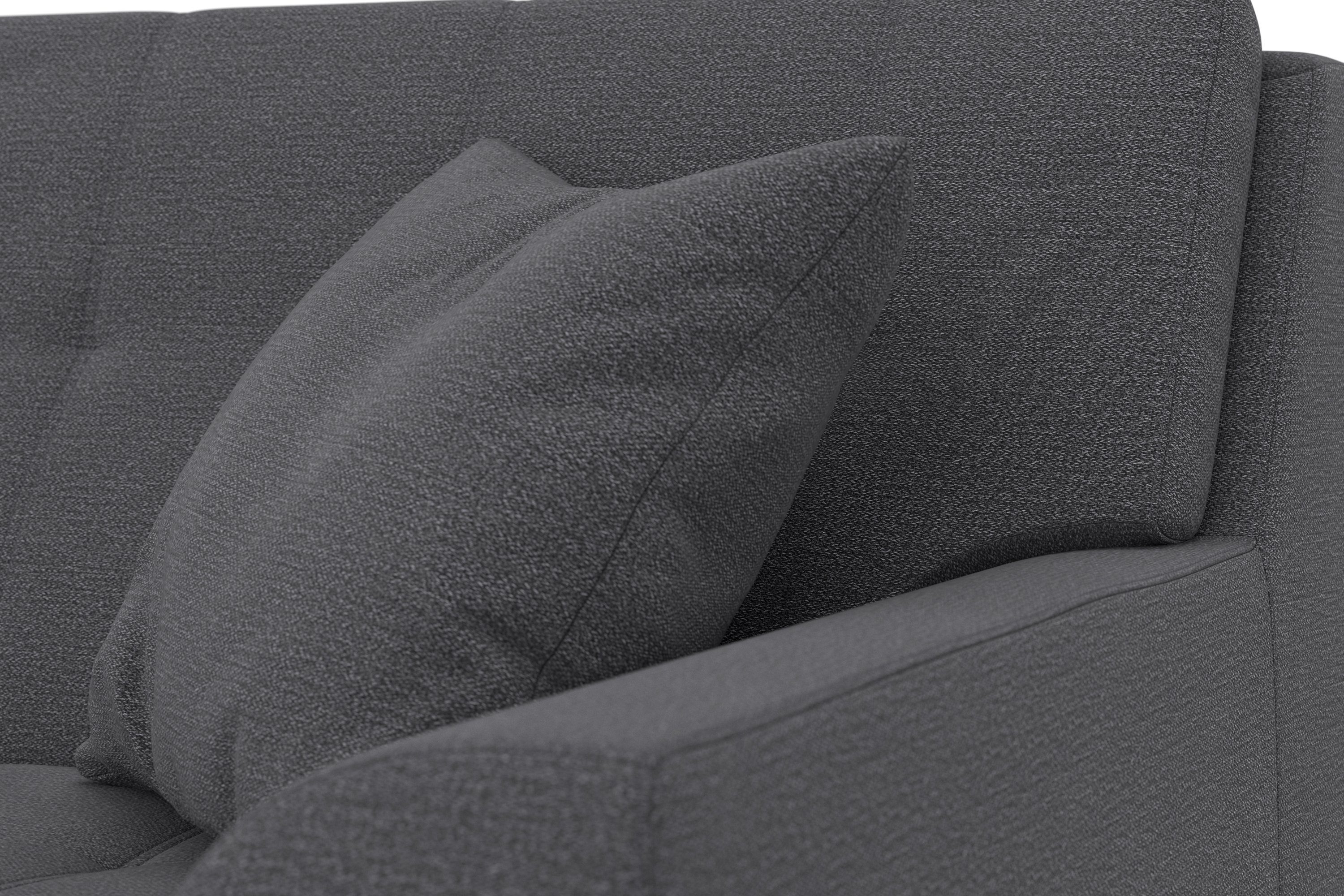 DOMO collection Hoekbank Treviso veel bekledingen, ook in cord, L-vorm, B/D/H: 267/80/83 cm optioneel met slaapbank functie, incl. sierkussens, hoogwaardig doorgestikt patroon