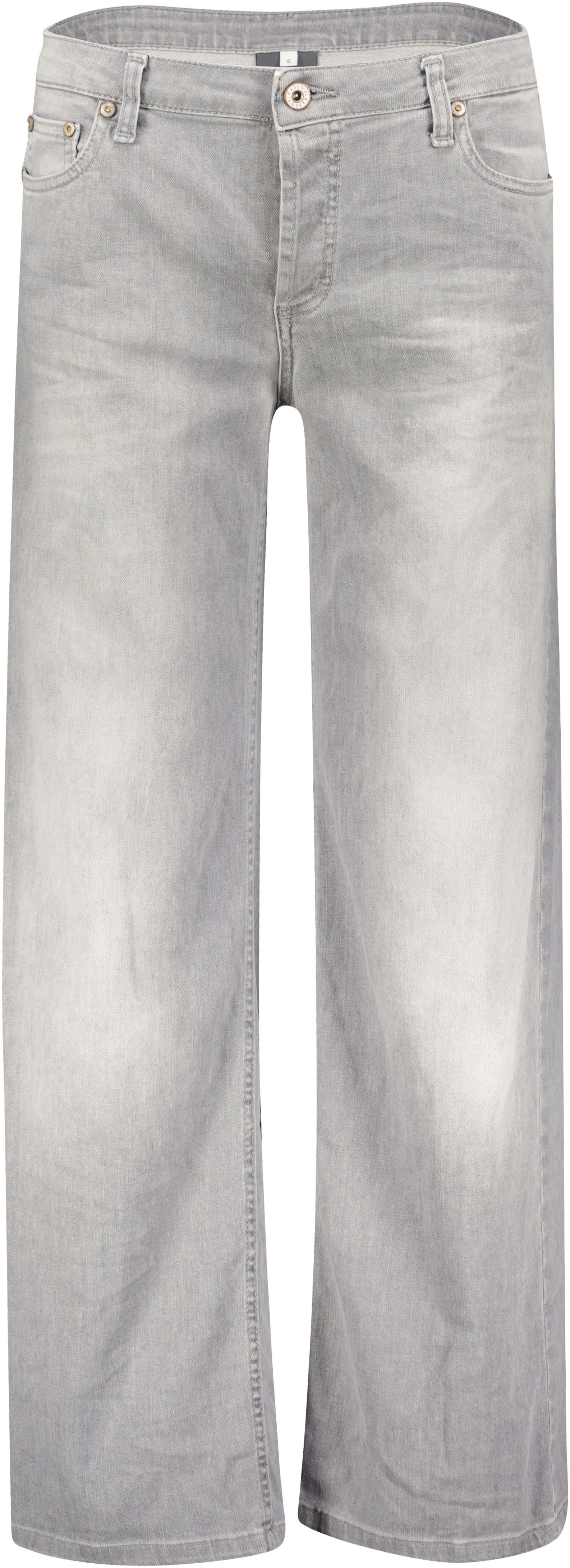 Please Jeans 5-pocket jeans met brede pijp en fade-out effecten
